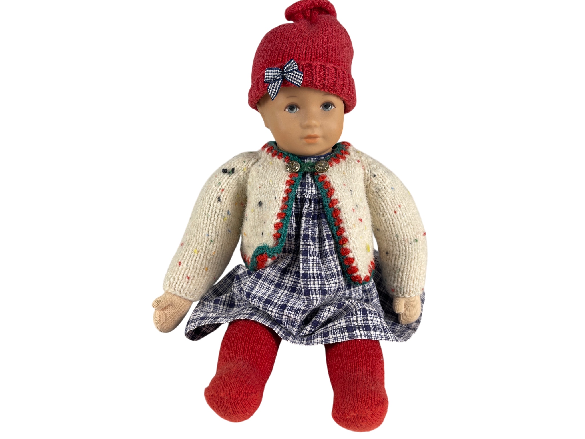 Künstlerpuppe Käthe Kruse Glückskind Puppe 37 cm. Top Zustand   