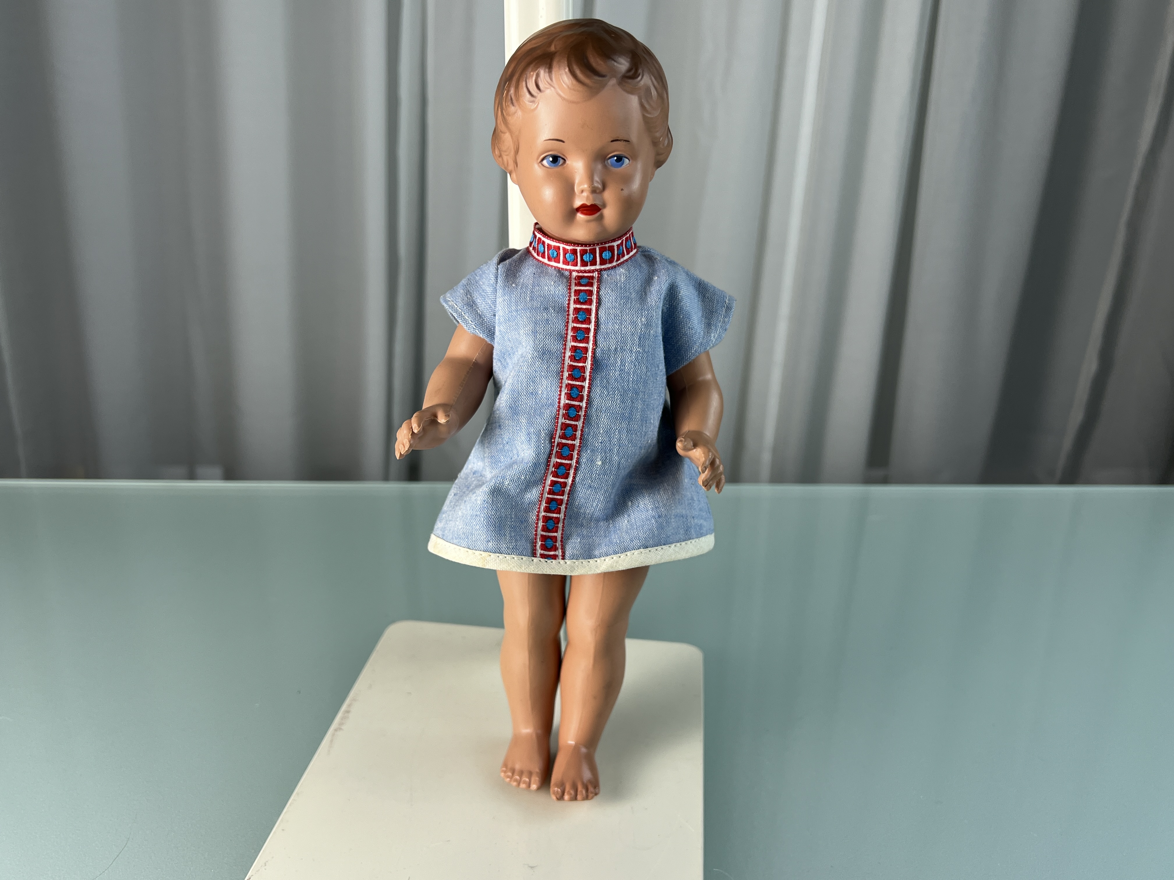 Schildkrötpuppe Puppe  Sammler Puppe 29 cm. Top Zustand 