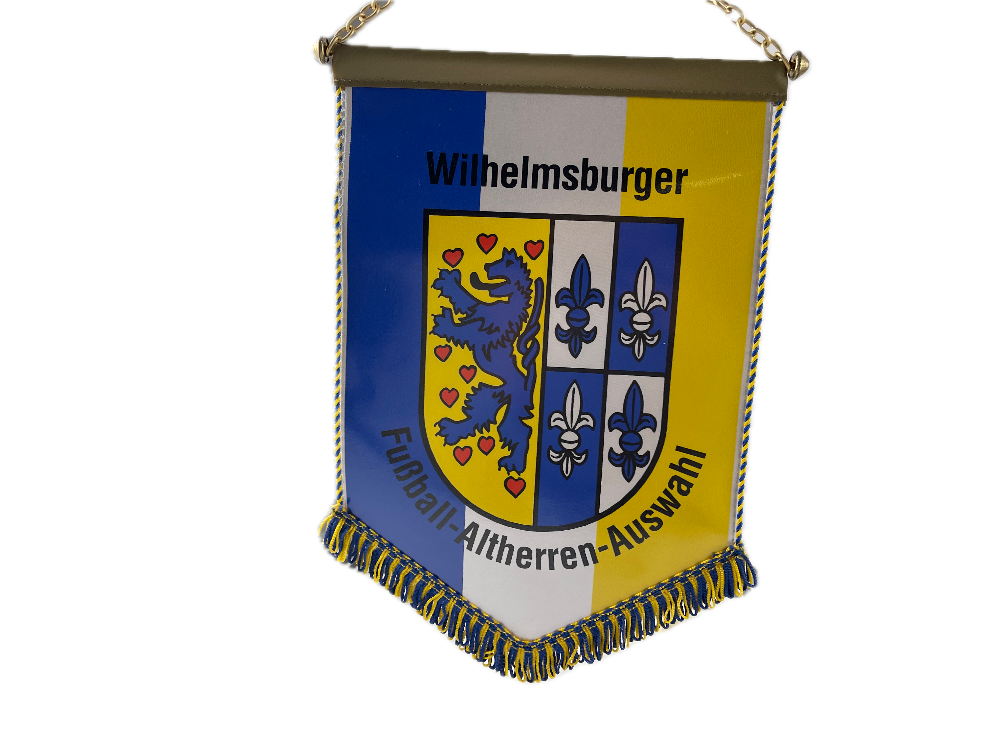 Sammler Wimpel Wilhelmsburger Fußball-Altherren-Auswahl 29 cm -  Top Zustand