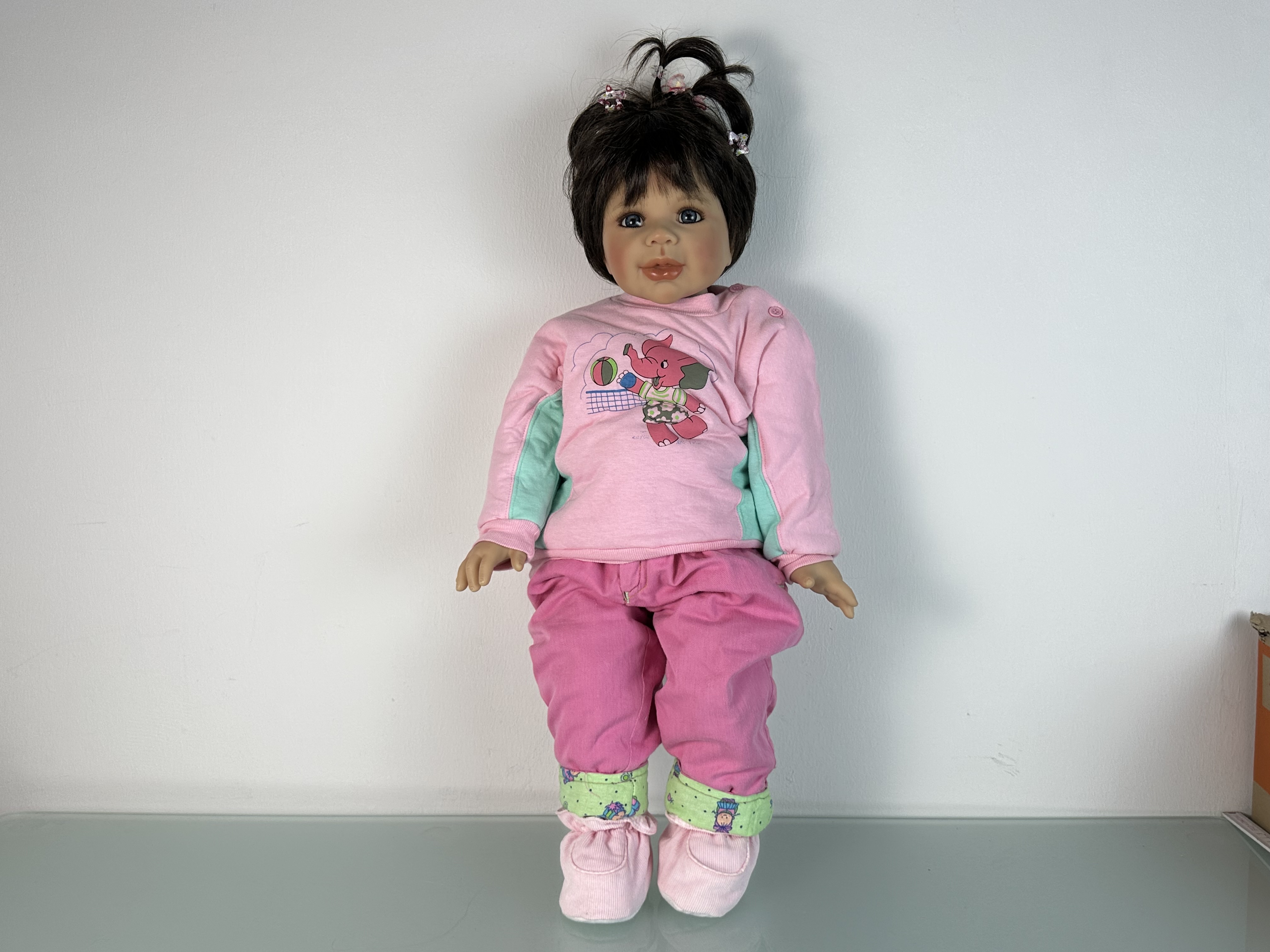 Künstlerpuppe Puppe Monika Levenig Vinyl Puppe 71 cm. Top Zustand