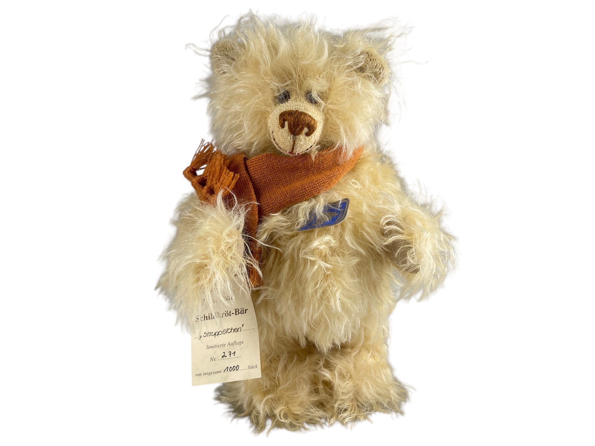Schildkröt Künstlerbär Teddybär 30 cm. Top Zustand.  