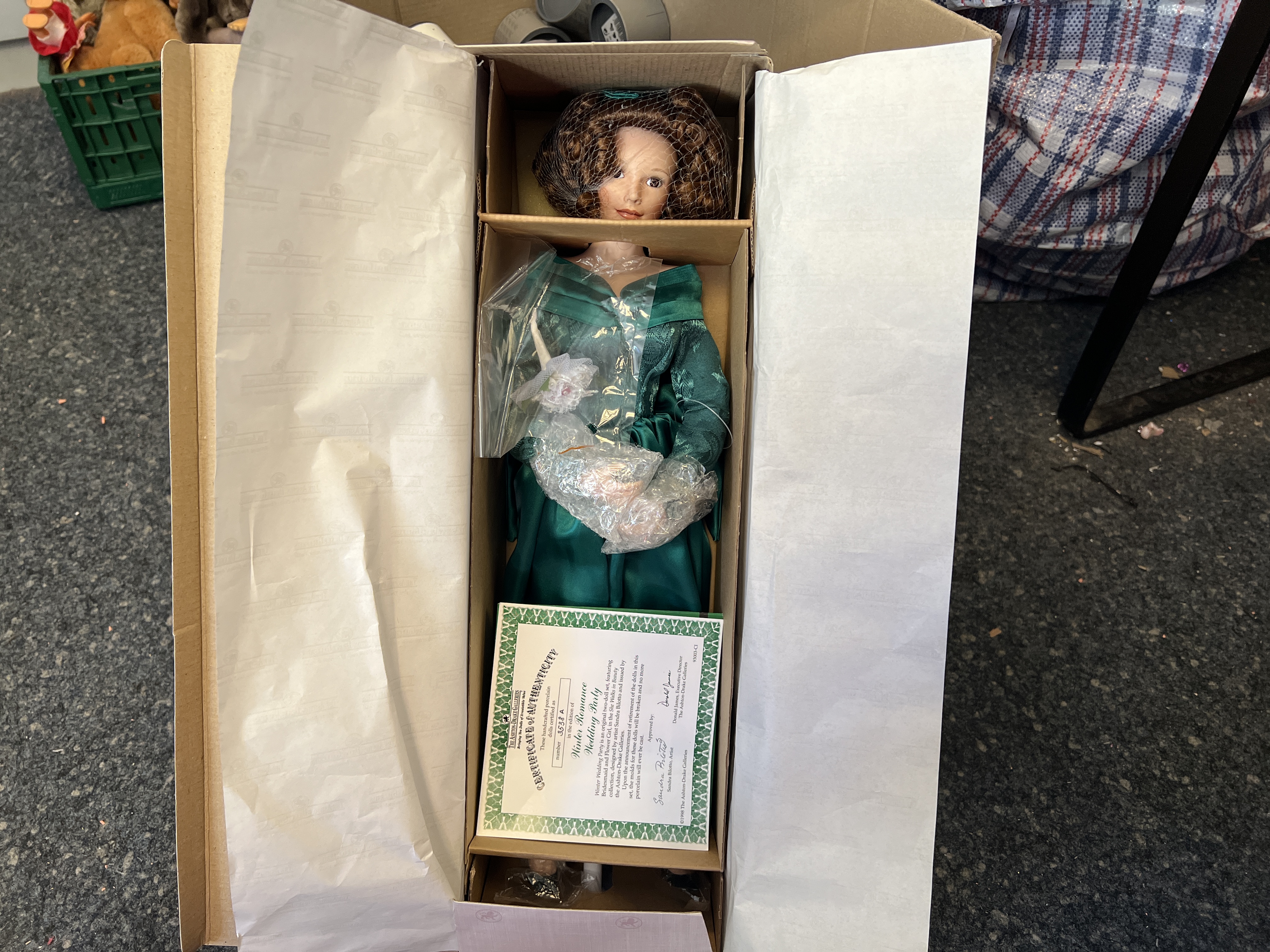 Künstlerpuppe Ashton Drake Gallery Porzellan Puppe 50 cm. Top Zustand 