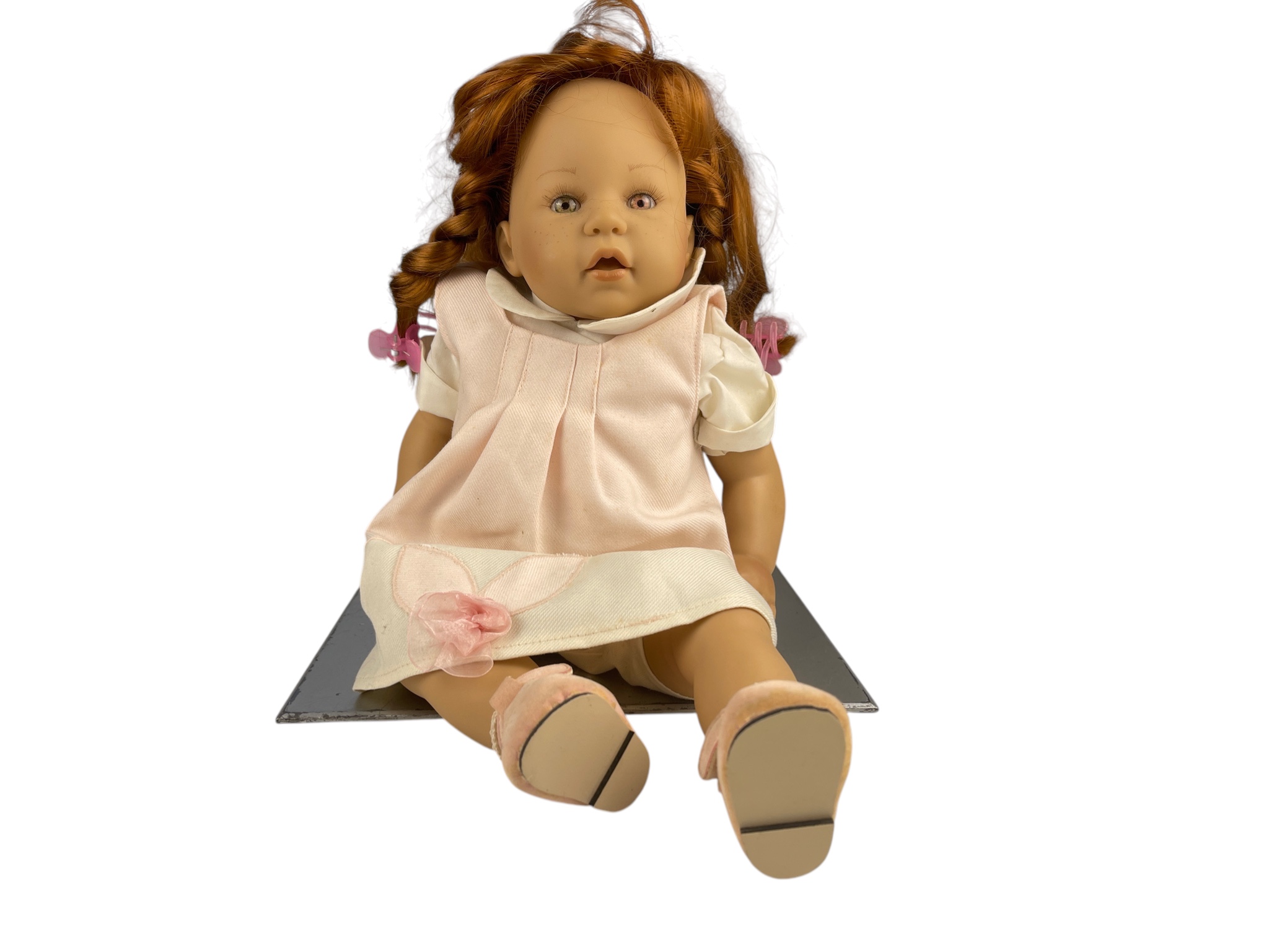 Sammler Puppe Vinyl Puppe 41 cm. Zustand siehe Fotos