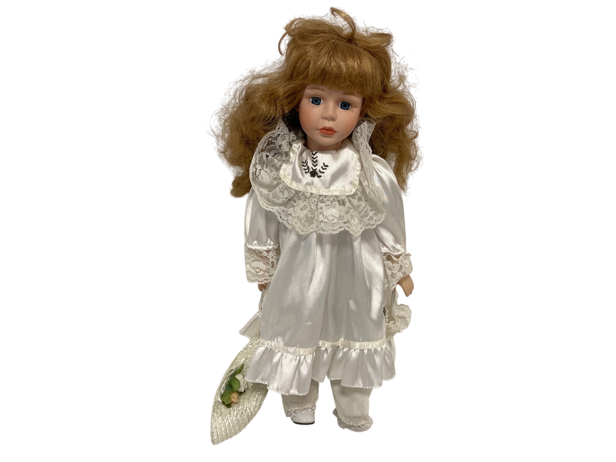 Künstlerpuppe Porzellan Puppe 41 cm. Top Zustand  