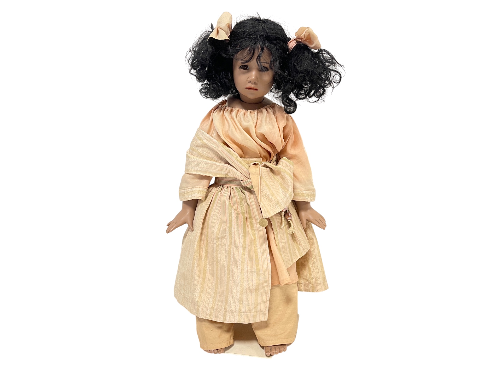 Künstlerpuppe Porzellan Puppe 57 cm. Top Zustand 