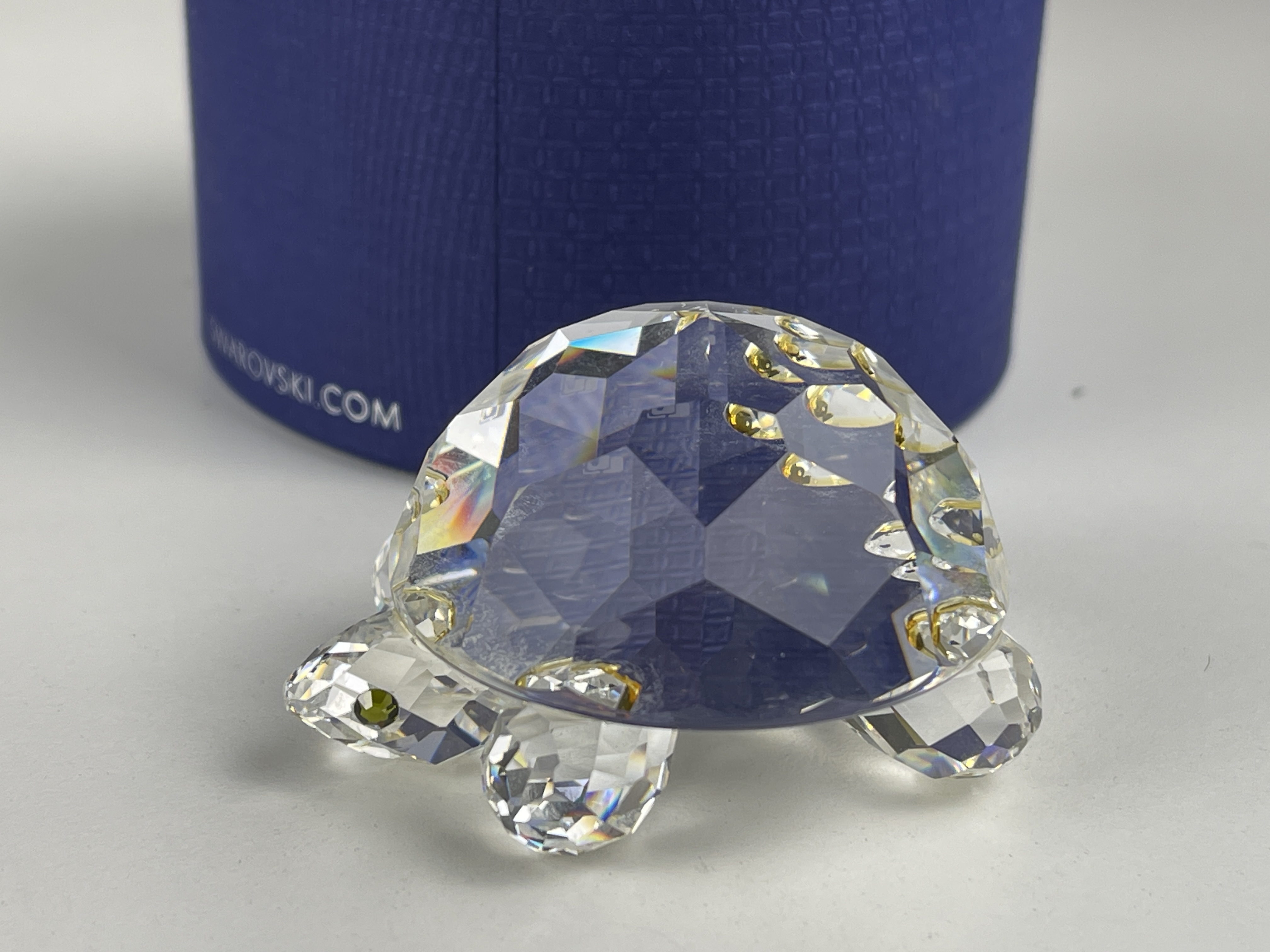  Swarovski Figur Kristall 010037 Große Schildkröte 6 cm. Ovp & Zertifikat  Zustand siehe Fotos