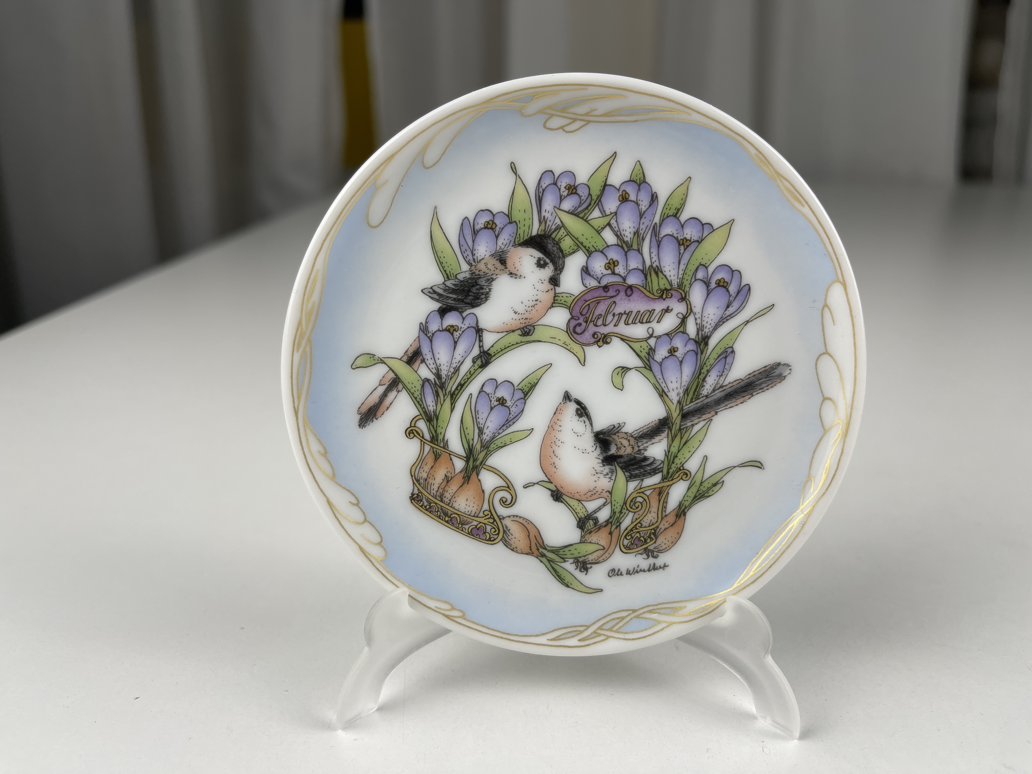 Hutschenreuther Porzellan Teller 9,5 cm Ø Top Zustand 