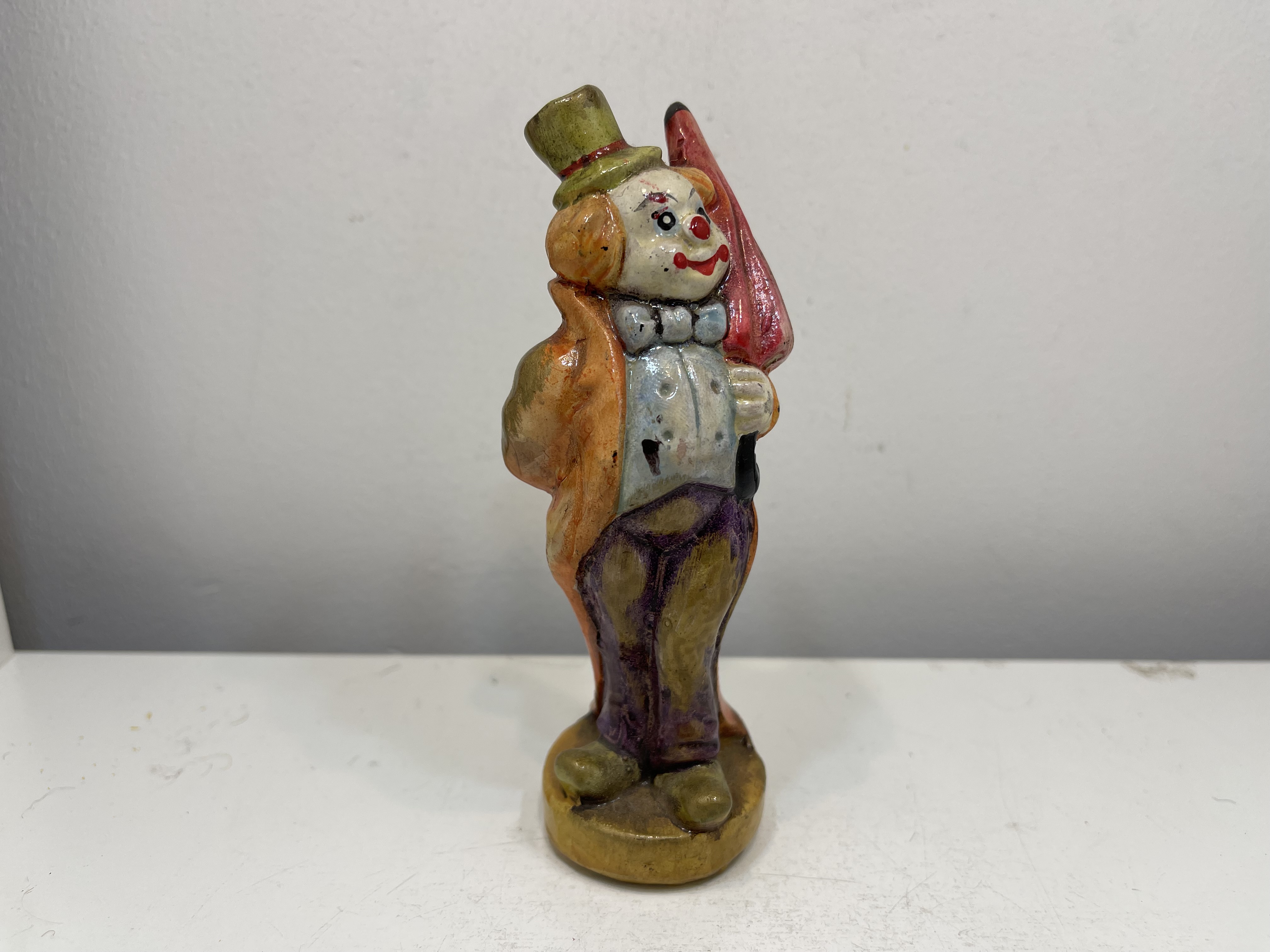 Porzellan Sammler Figur Clown 12 cm - Zustand siehe Fotos