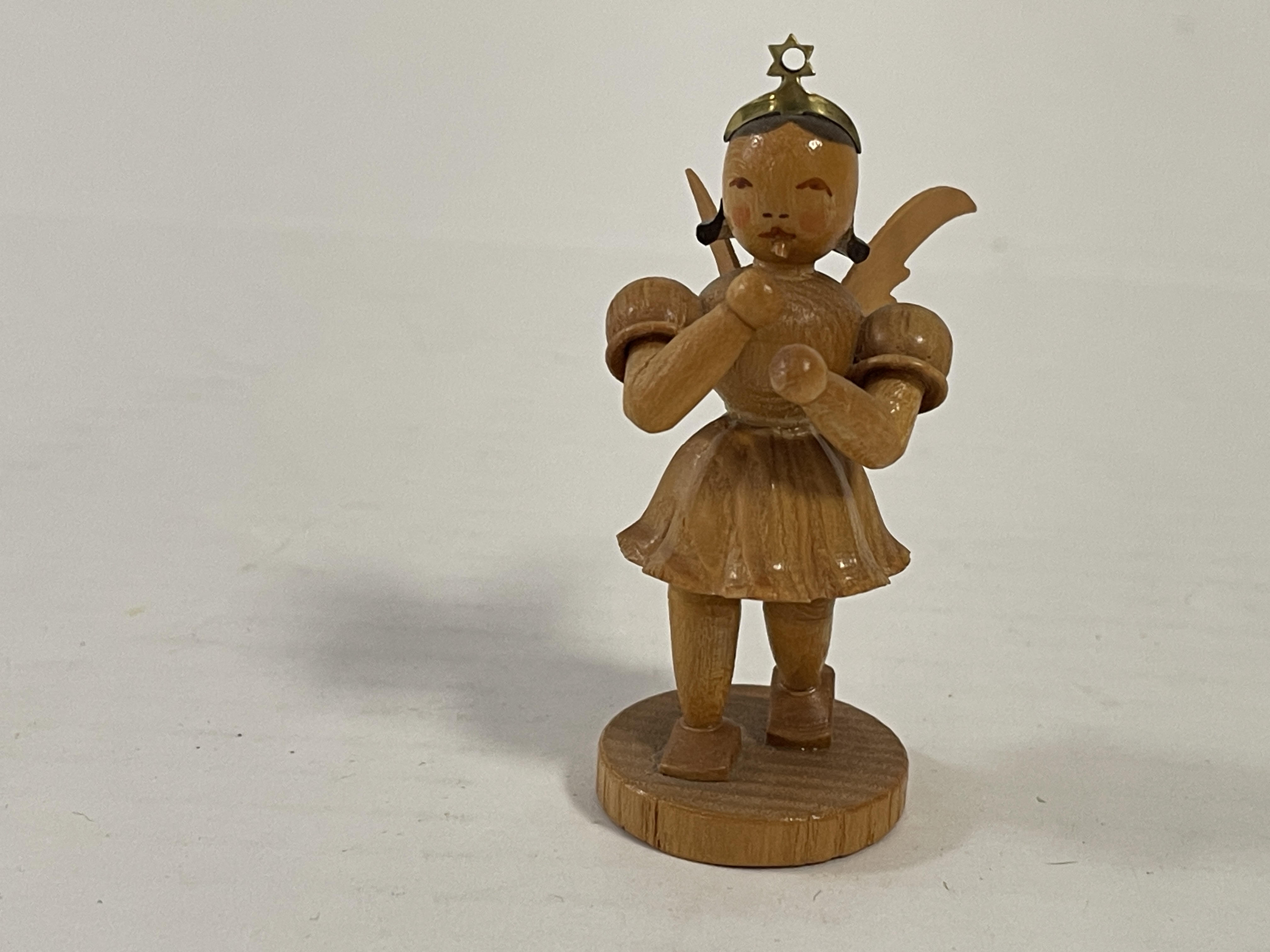 Erzgebirge Blank Figur Engel 6,5 cm.   Zustand siehe Fotos