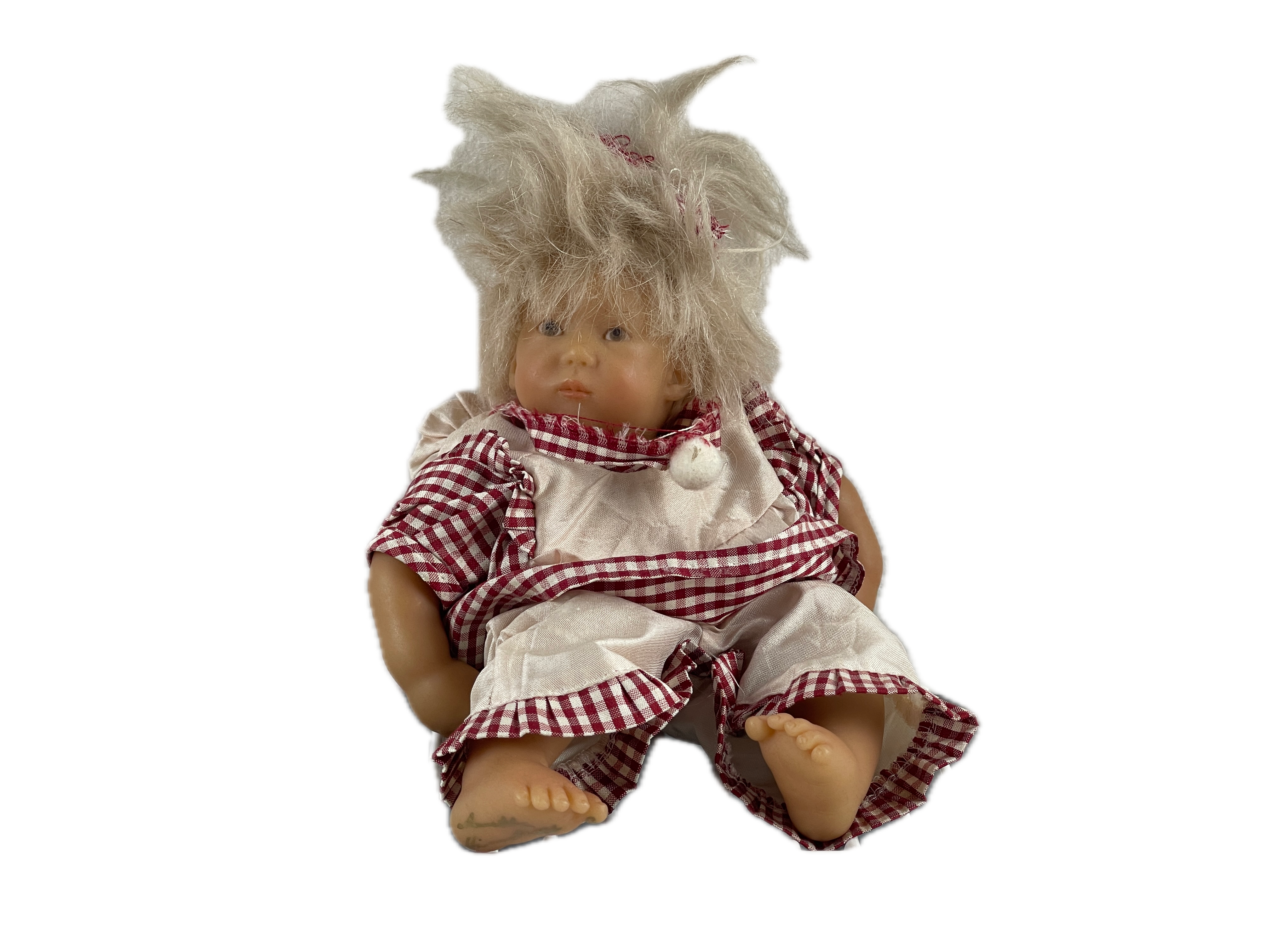 Künstlerpuppe Annette Himstedt Baby Liesschen Vinyl Puppe Club Mini 18 cm. Top Zustand   