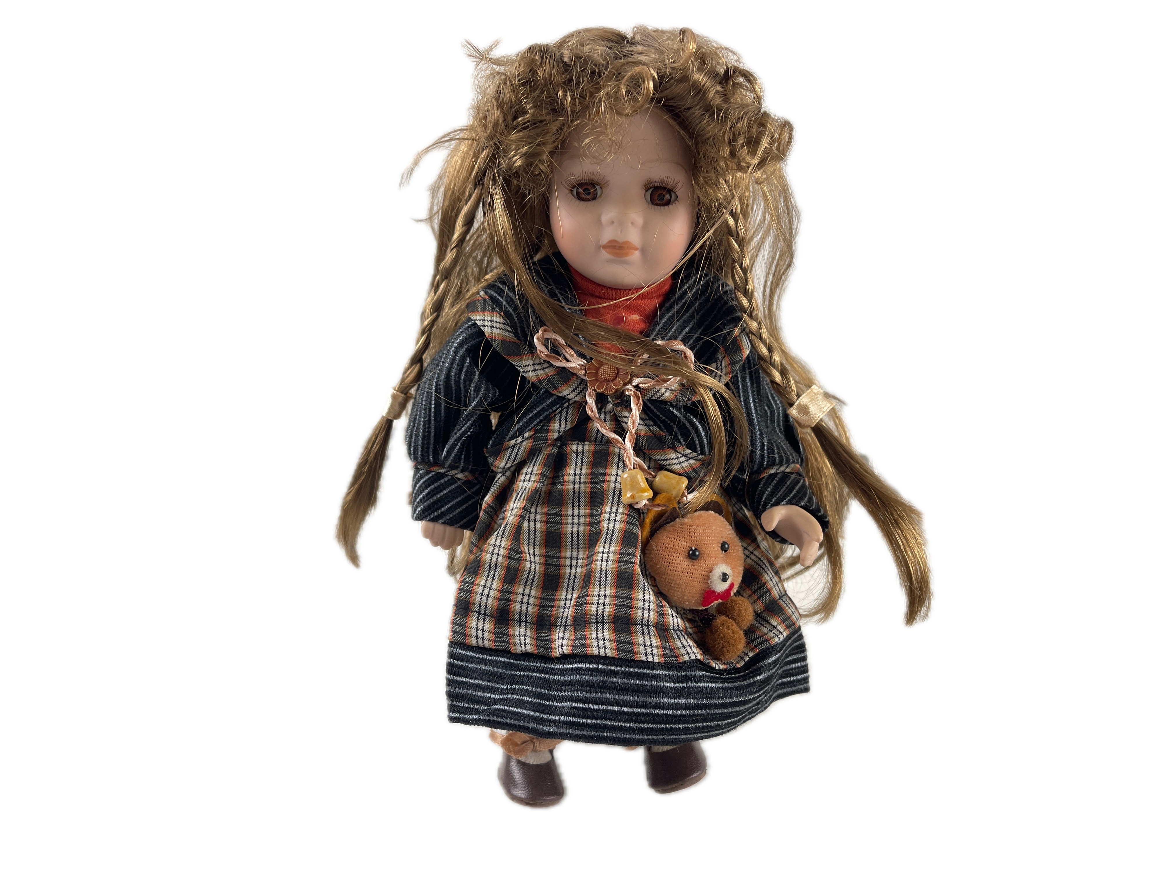 Künstlerpuppe Sammler Porzellan Puppe 23 cm. Zustand siehe Fotos   