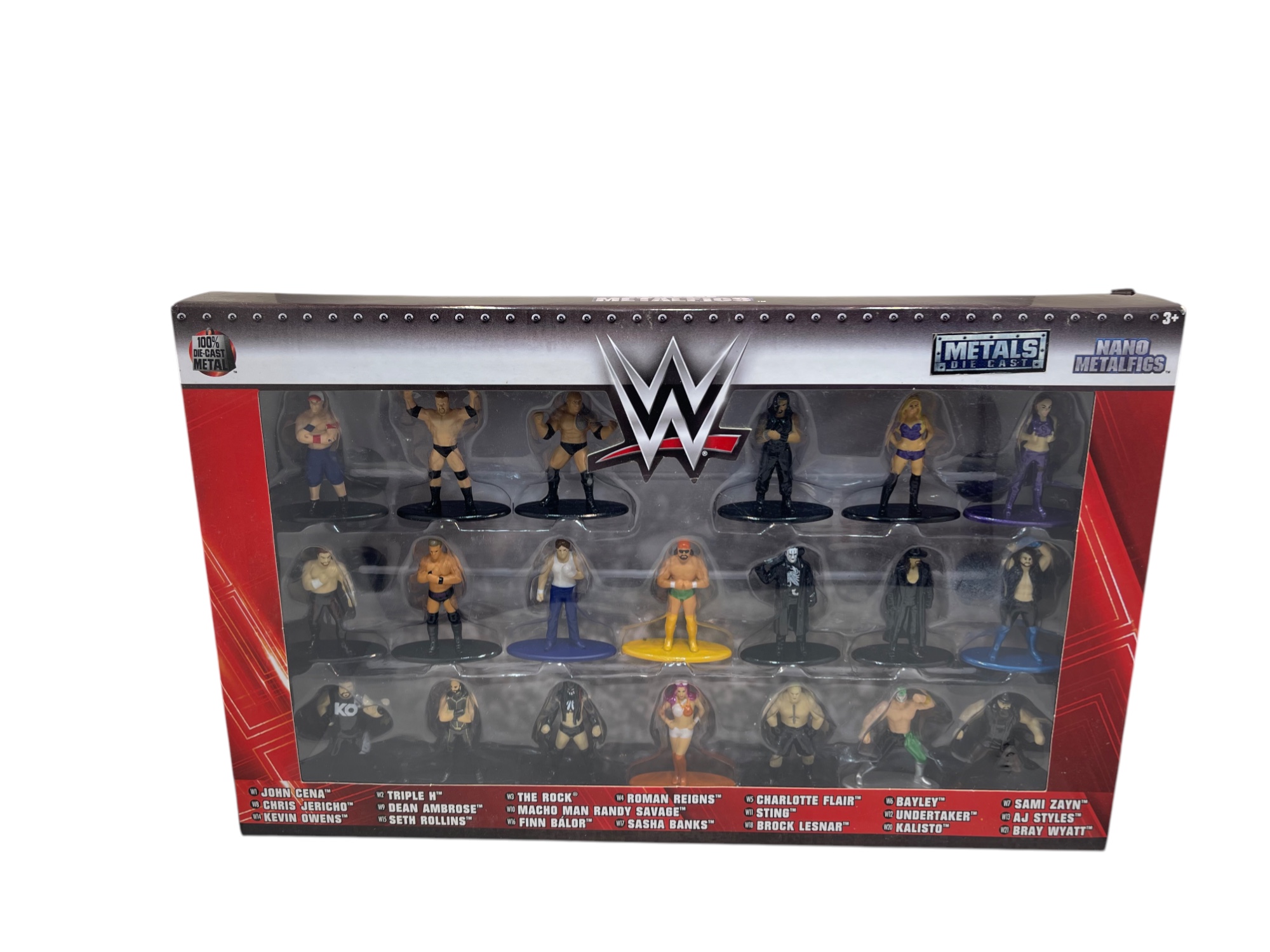 WWE Sammler Figuren Metall 20 Stück ca. 5,5 cm & OVP Top Zustand      