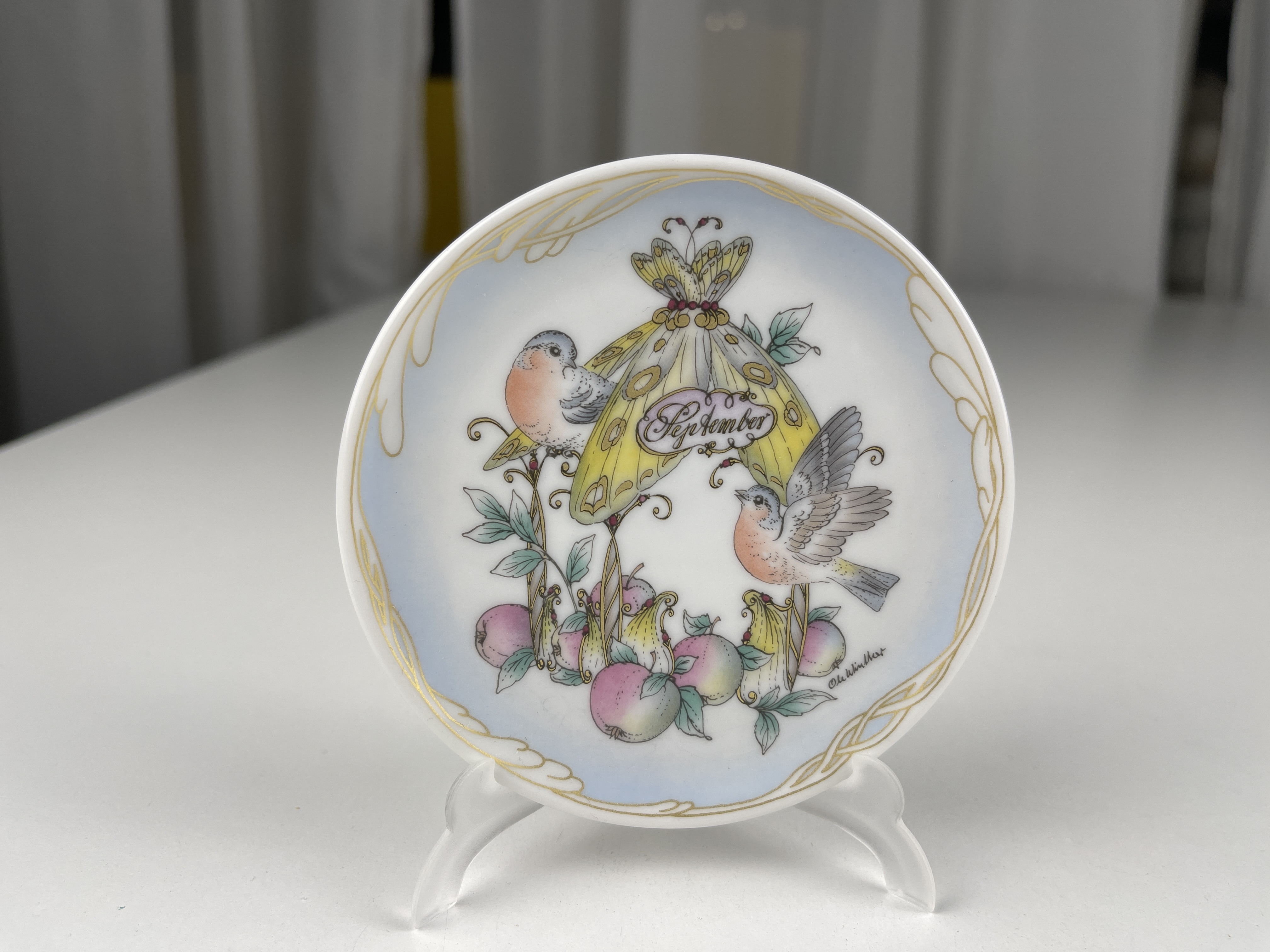 Hutschenreuther Porzellan Teller 9,5 cm Ø Top Zustand   