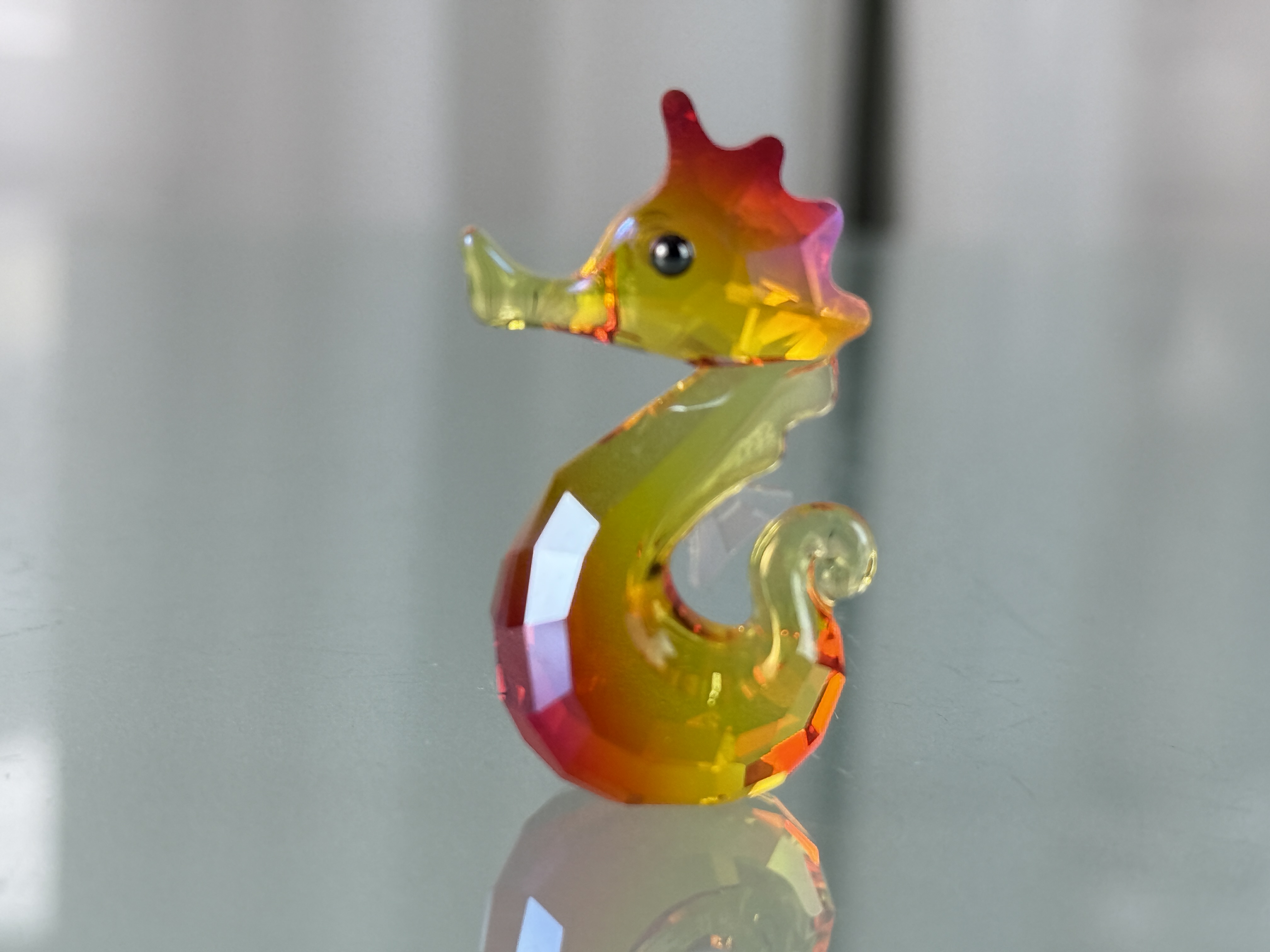 Swarovski Figur 1121757 Seepferdchen Gina 4 cm Top Zustand    