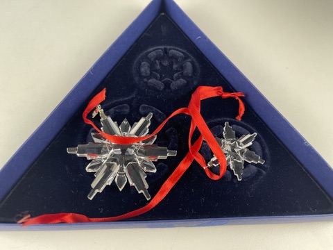 Swarovski Figur 860748 Weihnachtsstern 2006 Set. Kiste. Unvollständig 