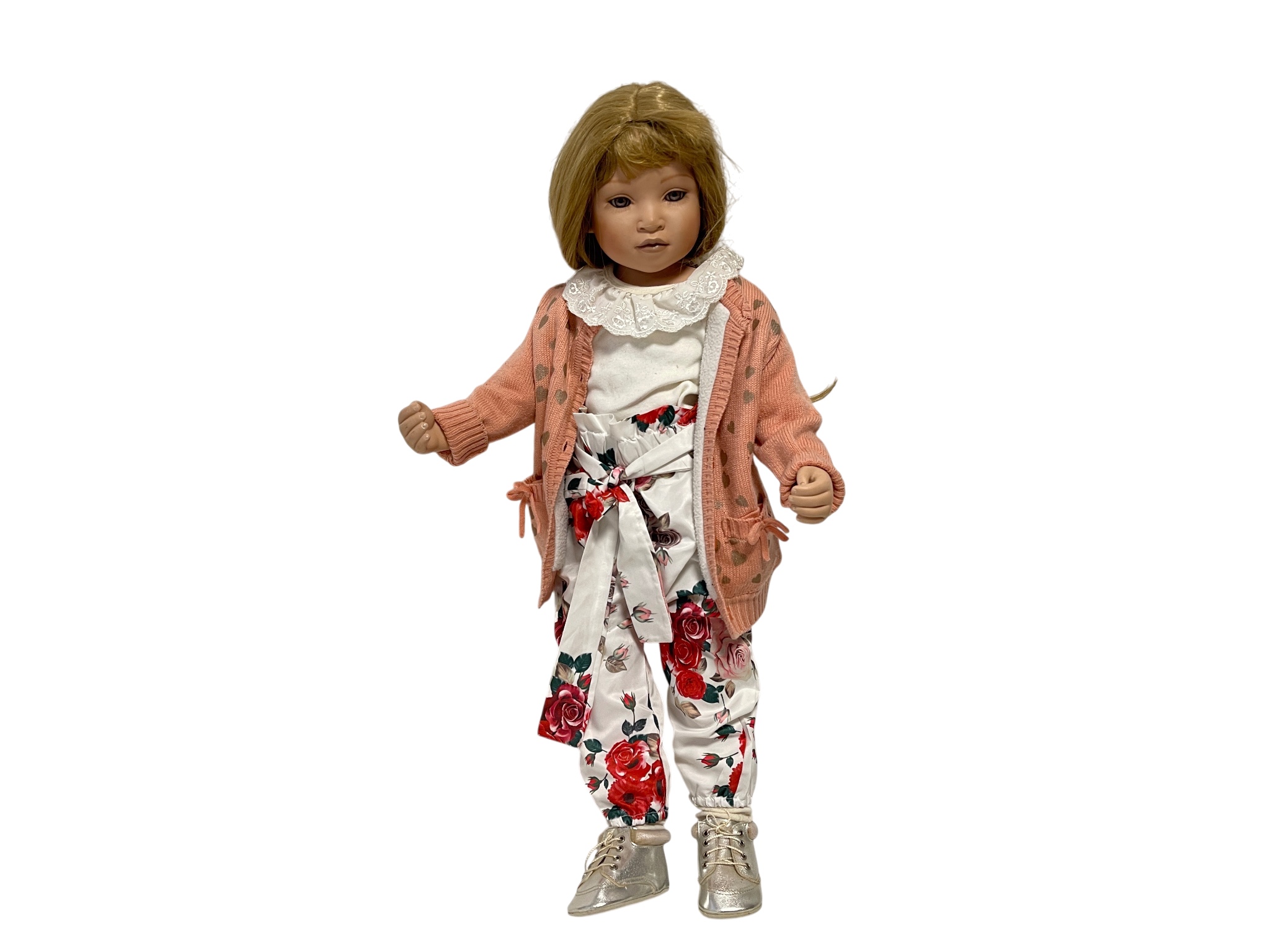 Künstlerpuppe Porzellanpuppe 66 cm. Top Zustand  