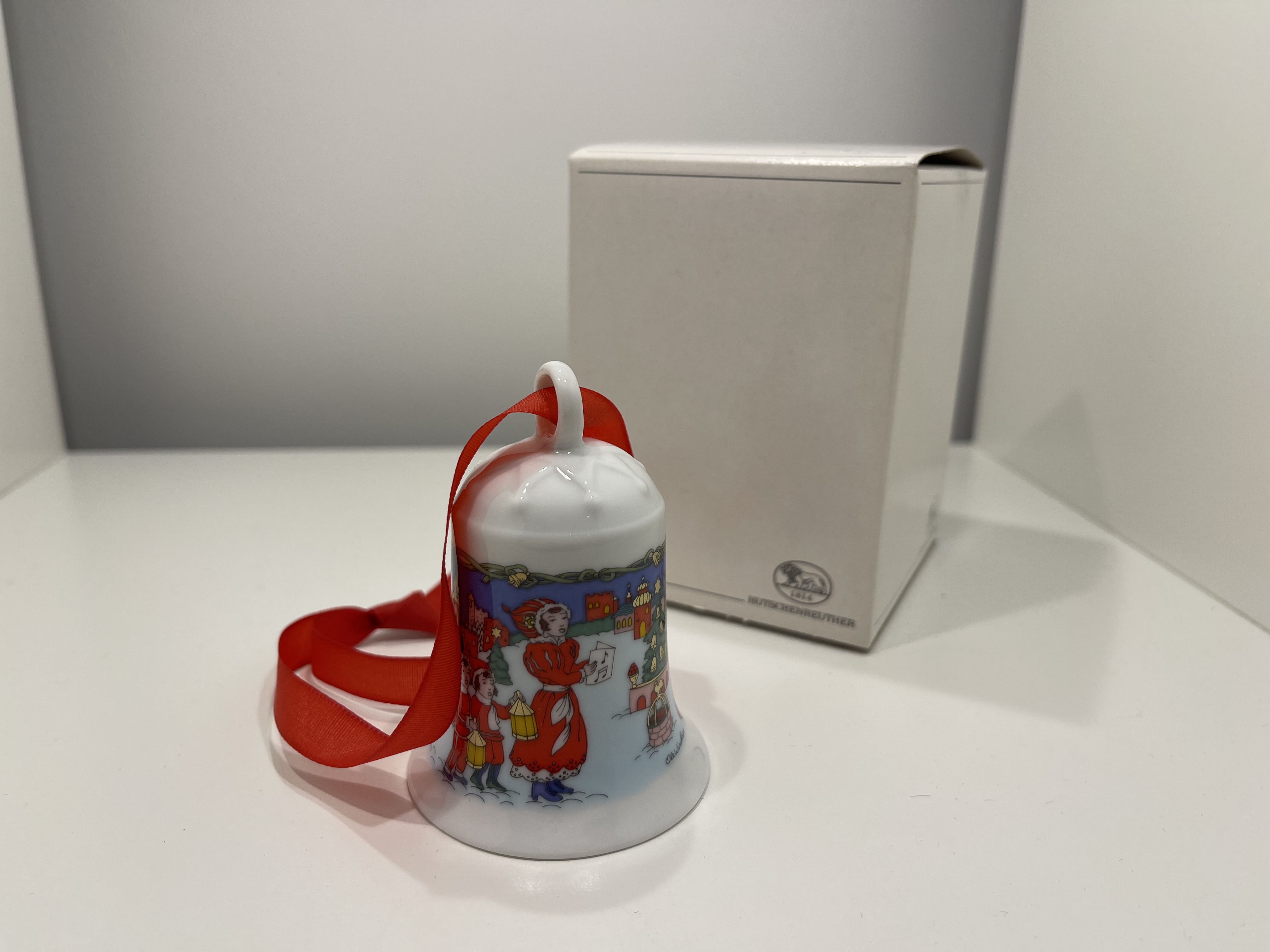  Hutschenreuther Weihnachtsglocke 1996 mit Ovp. 7 cm. Top Zustand.    