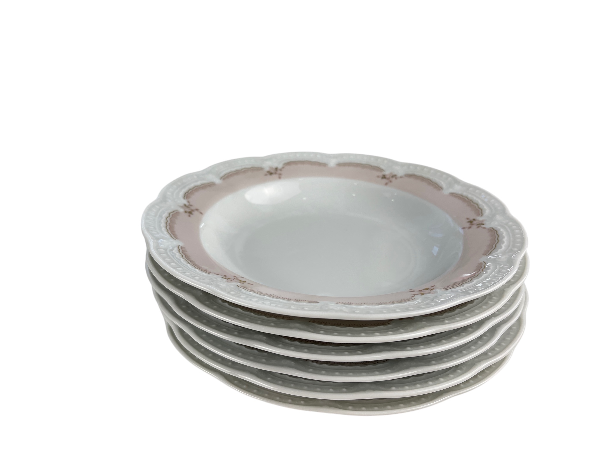    Hutschenreuther Porzellan Teller 6 Stück je 21 x 4 cm. Top Zustand.   
