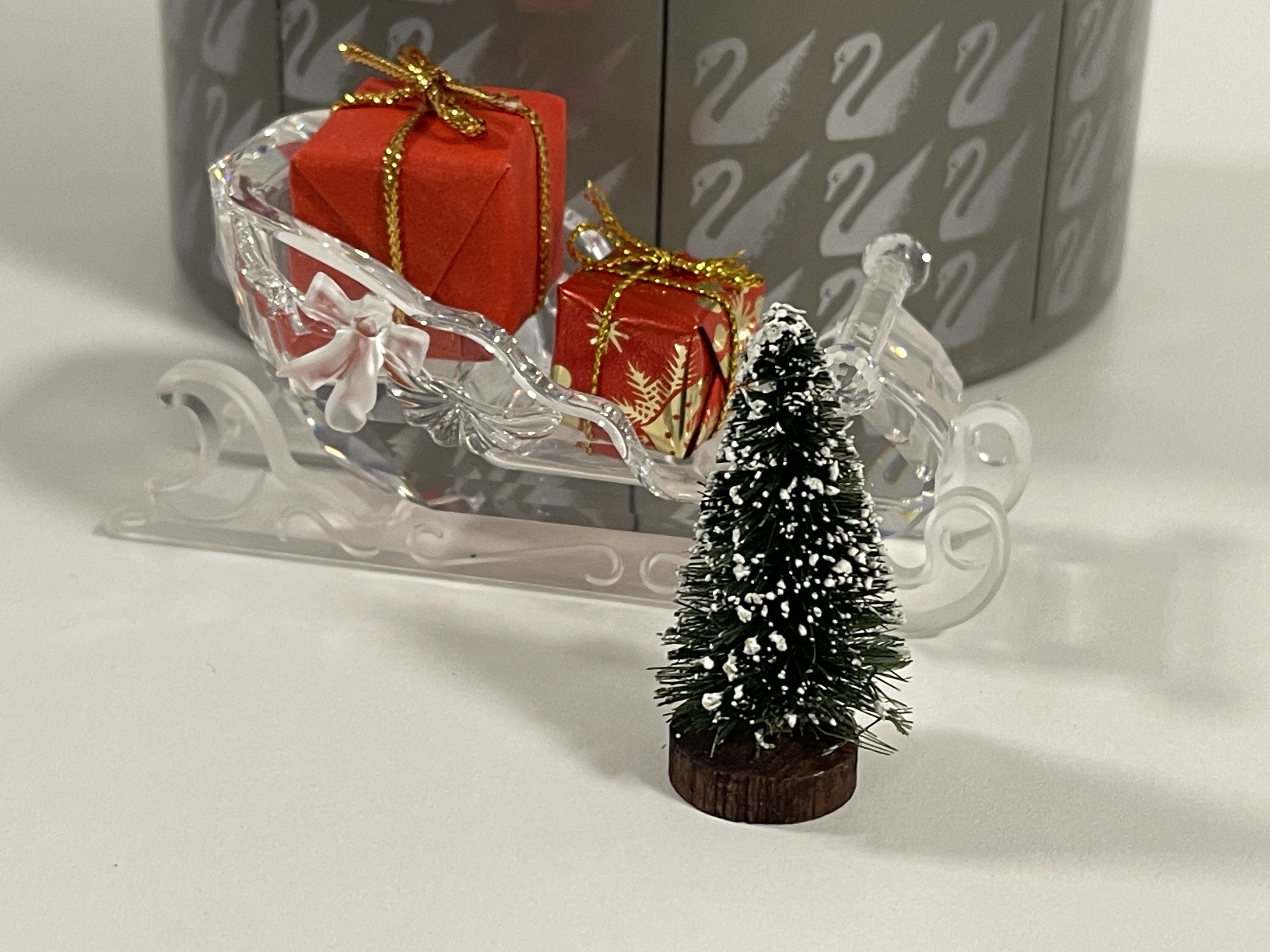 Swarovski Figur 205165 Schlitten 11 cm. Ovp & Zertifikat. Top Zustand  