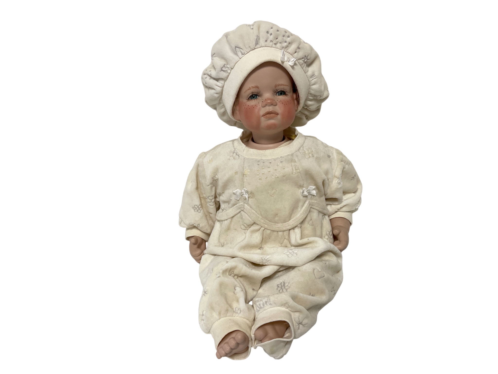 Margit Dassen Künstlerpuppe Porzellan Puppe 50 cm. Top Zustand  