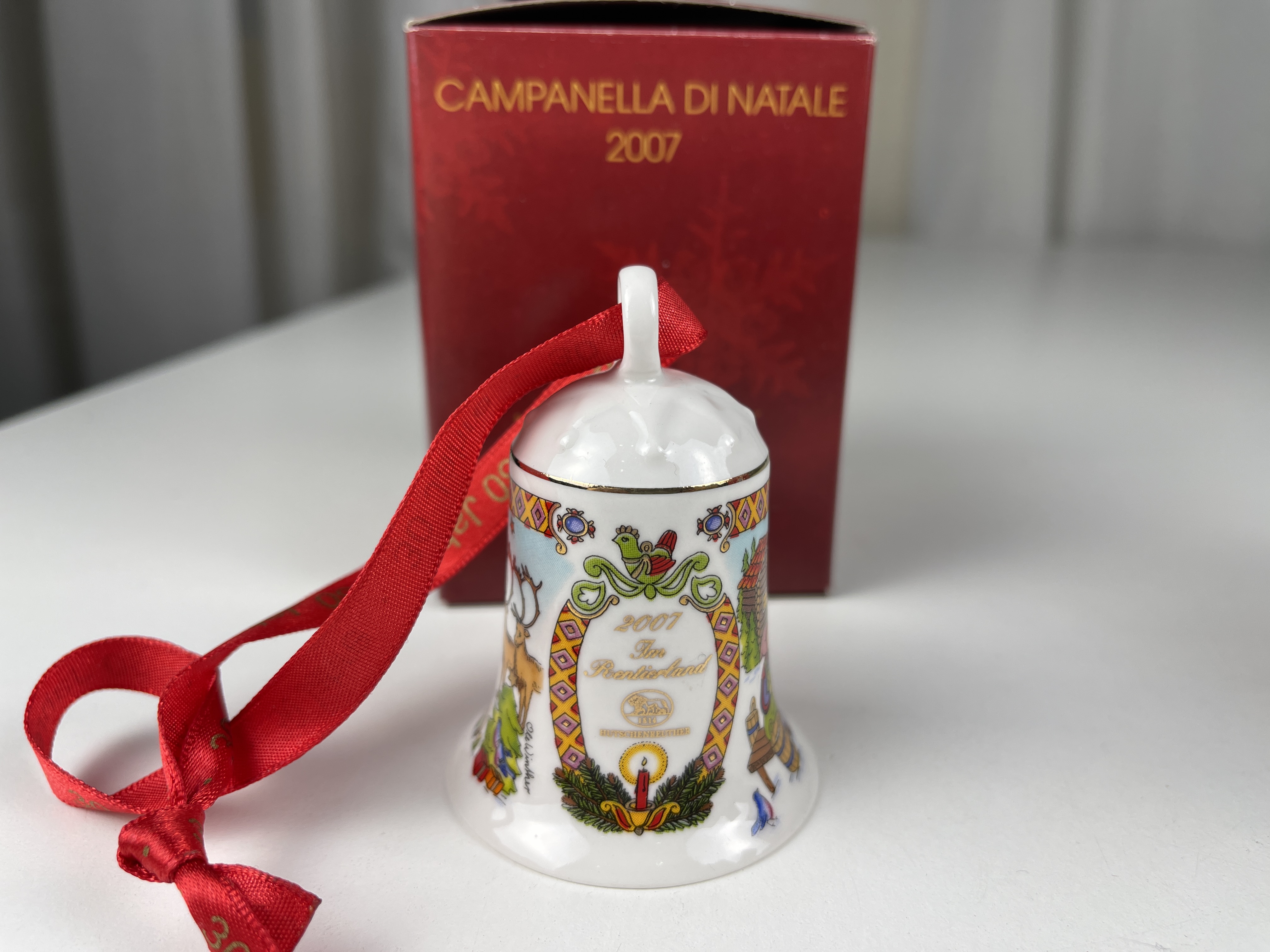 Hutschenreuther Weihnachtsglocke mit OVP  2007 -Top Zustand.   