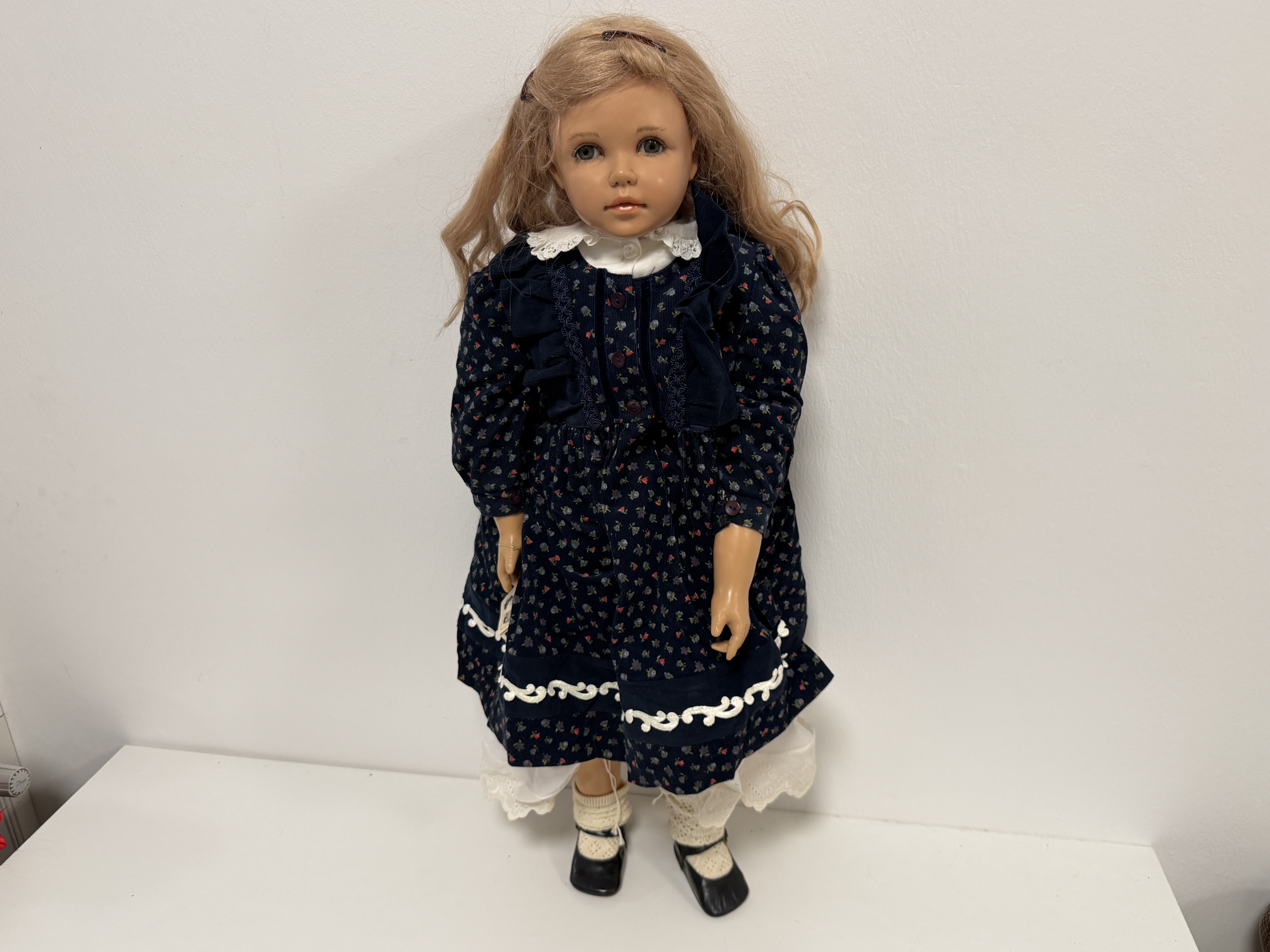 Edda Thormann Resin Künstlerpuppe UNIKAT Puppe 83 cm. Top Zustand