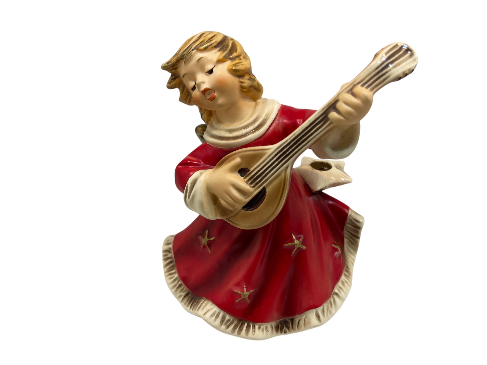 Goebel Figur 42 347 15 Engel mit Mandoline Spieluhr 17 cm. Top Zustand 