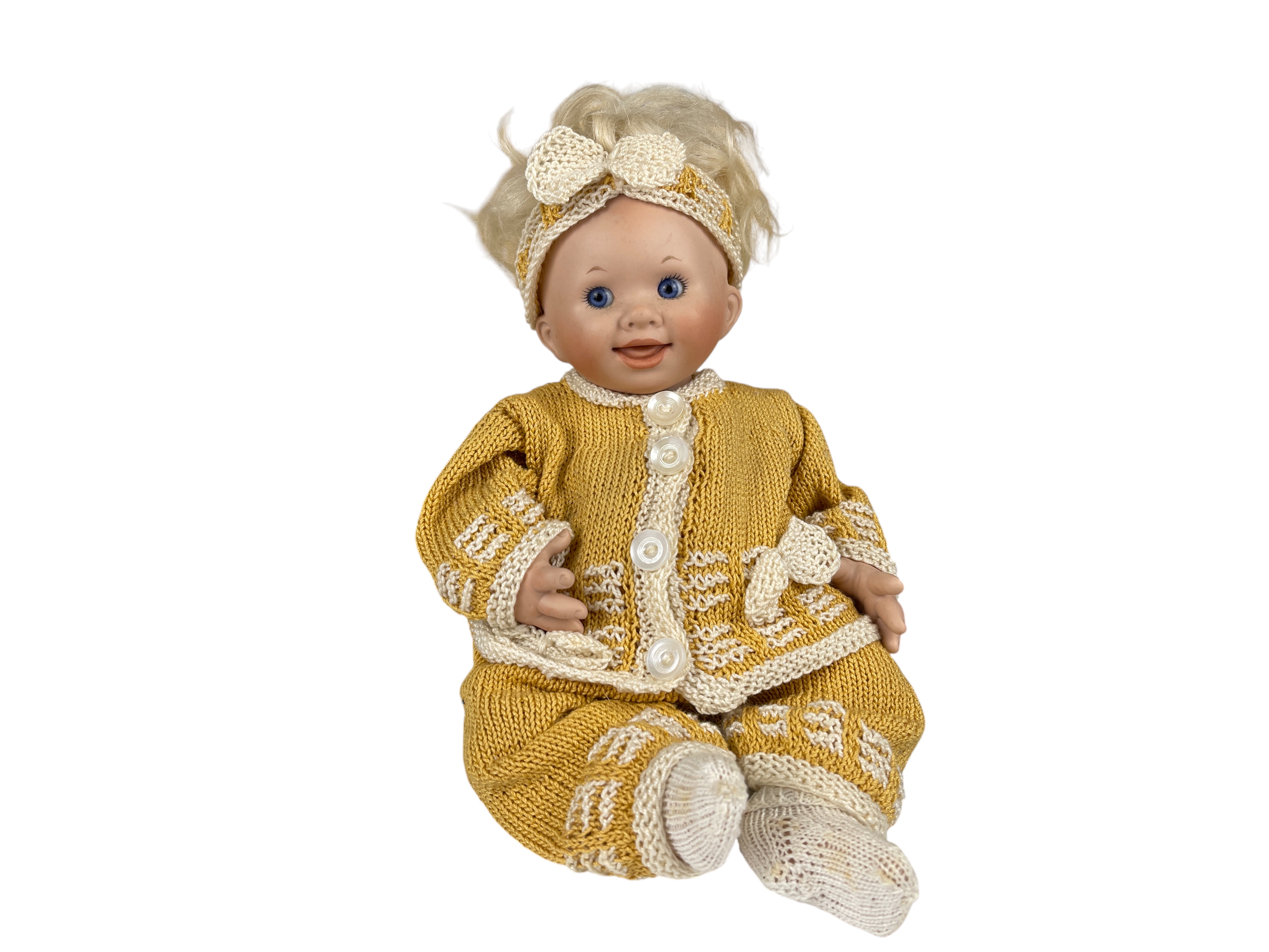 Rosemarie Anna Müller Porzellan Puppe 27 cm. Top Zustand    