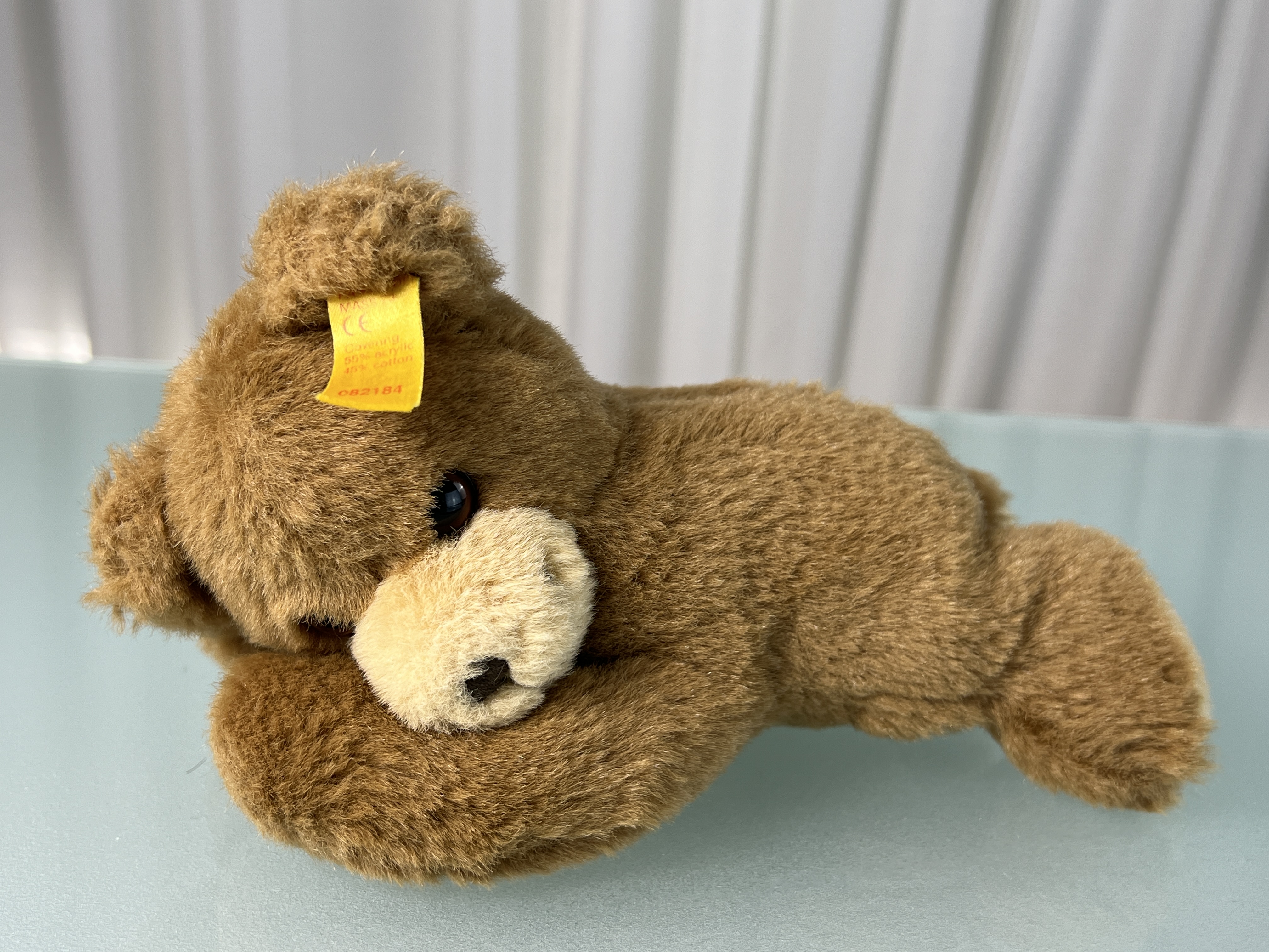 Steiff Tier 082184 Teddybär 12 x 20 cm. Top Zustand 