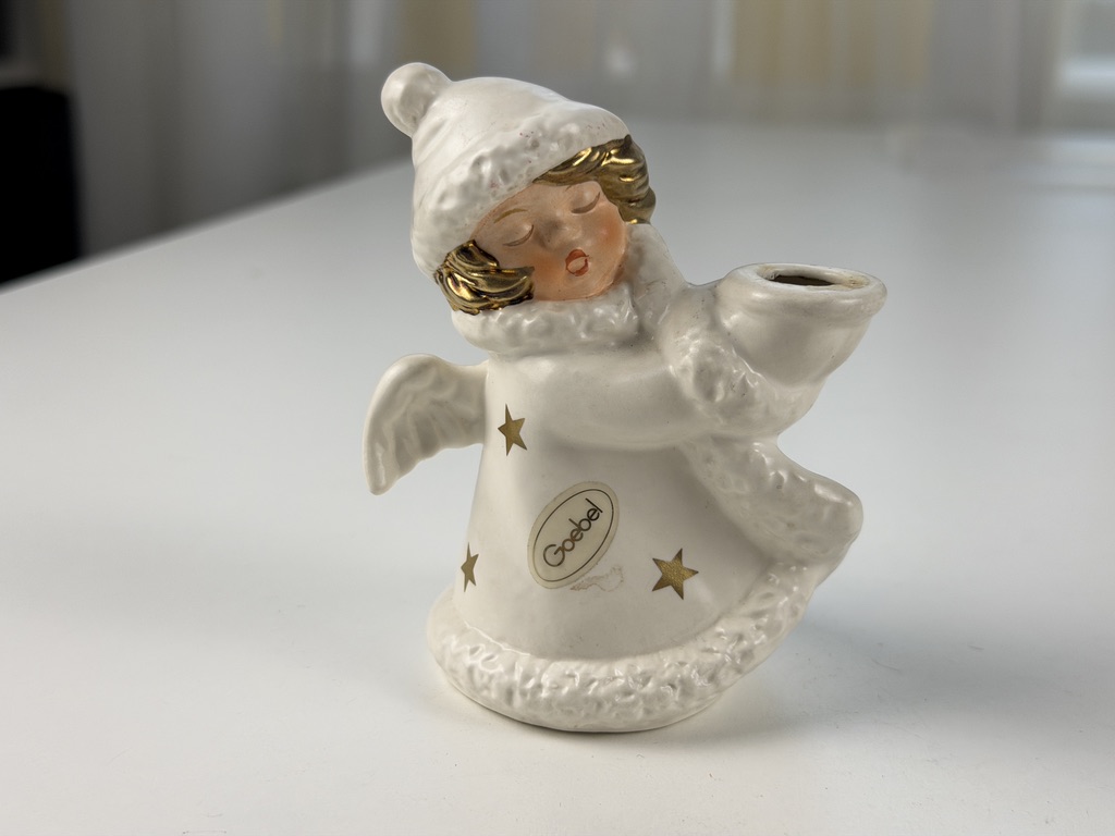 Goebel Figur 42 009-09 Engel Kerzenständer 10 cm. Top Zustand