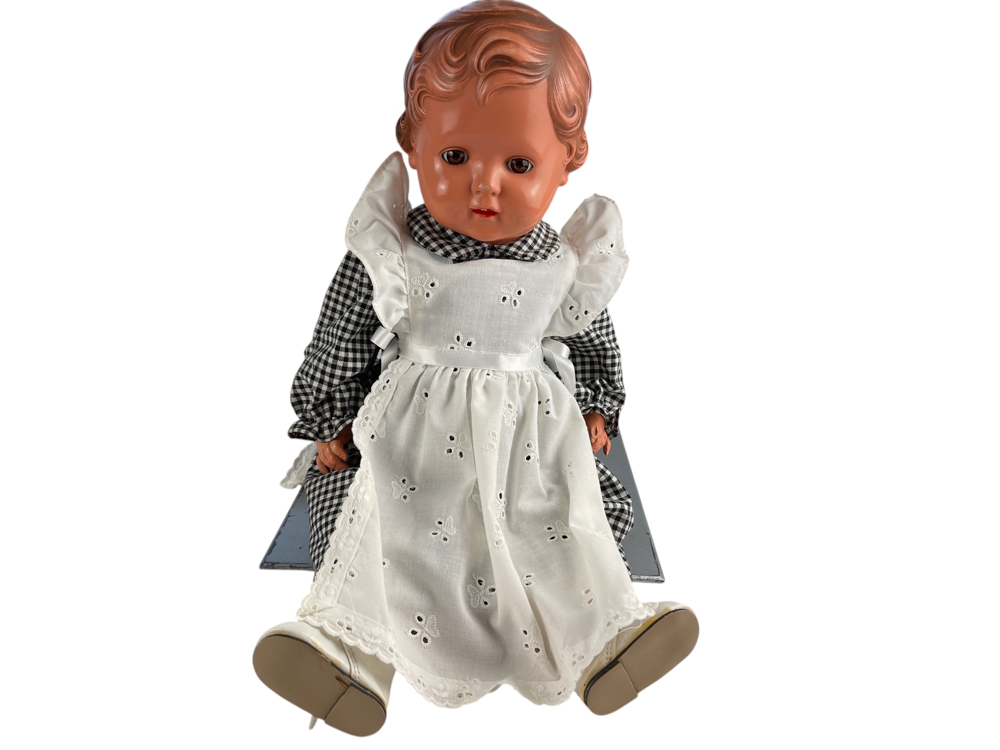 Schildkröt Puppe Sammler Tortulon Puppe 49 cm  Zustand siehe Fotos 