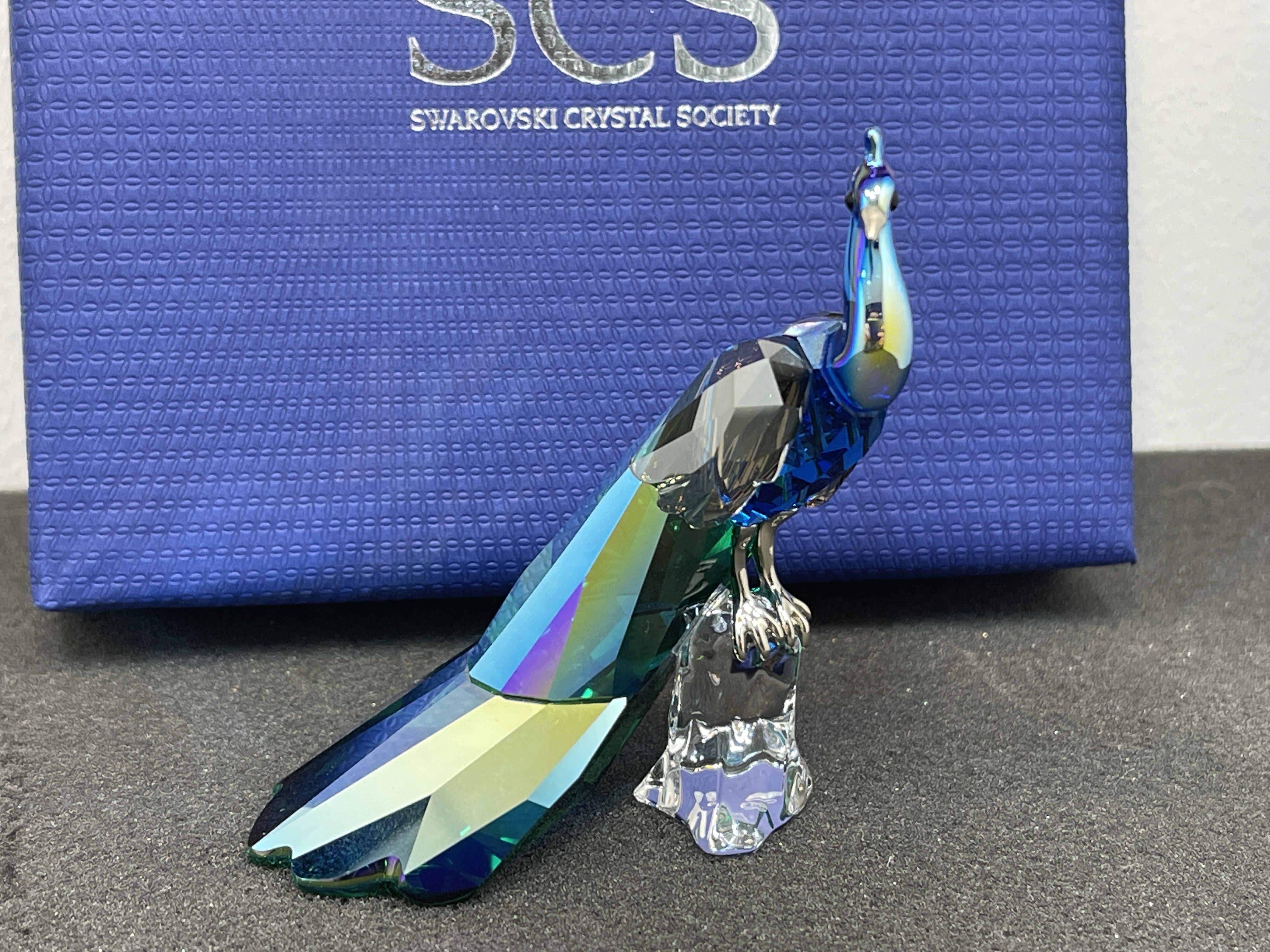 Swarovski Figur 1145553 Pfau 7,3 cm. Kiste & Zertifikat Top Zustand  