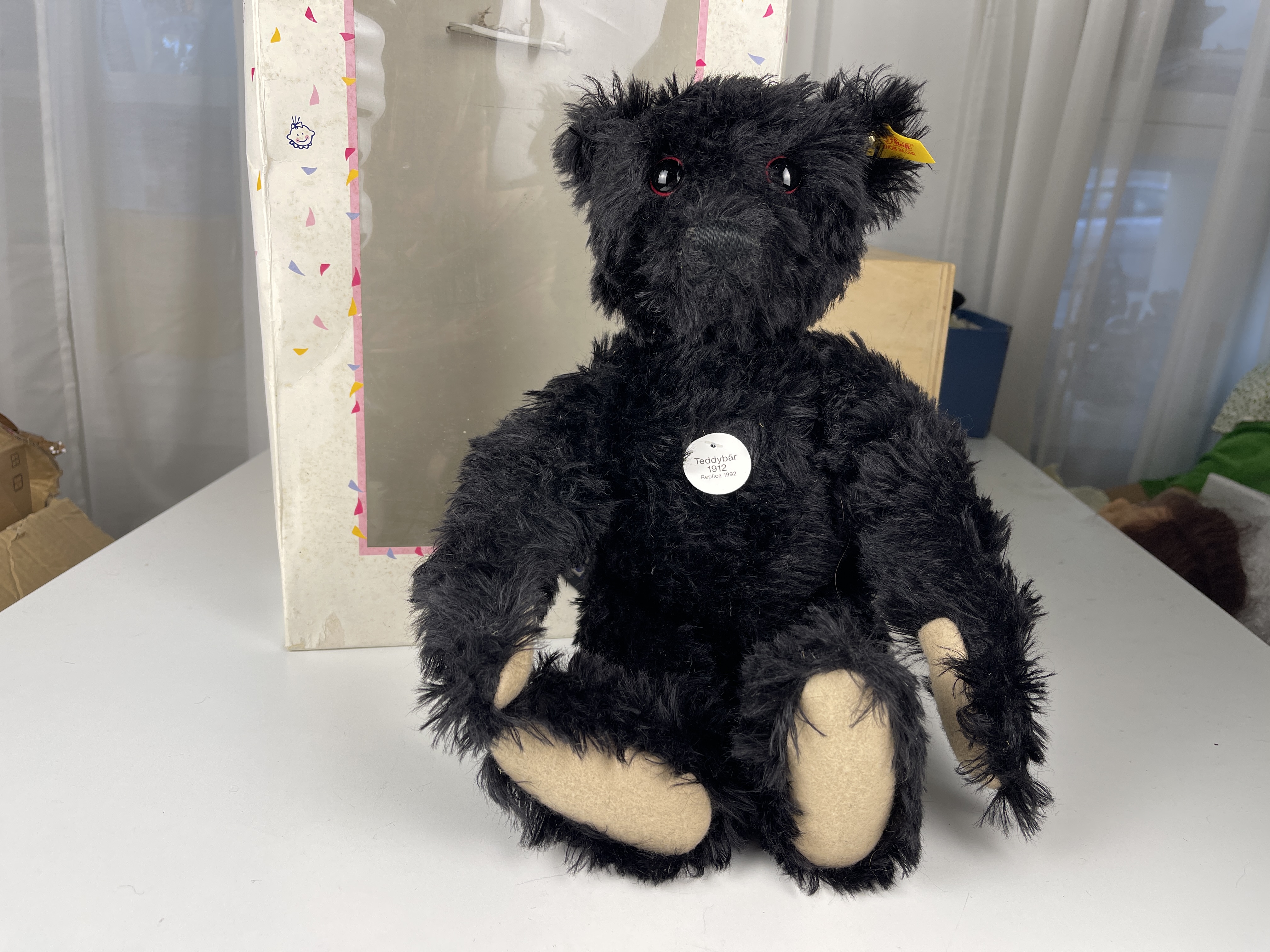 Steiff Tier Replica 1912 Teddy Bär 42 cm. Top Zustand + OVP