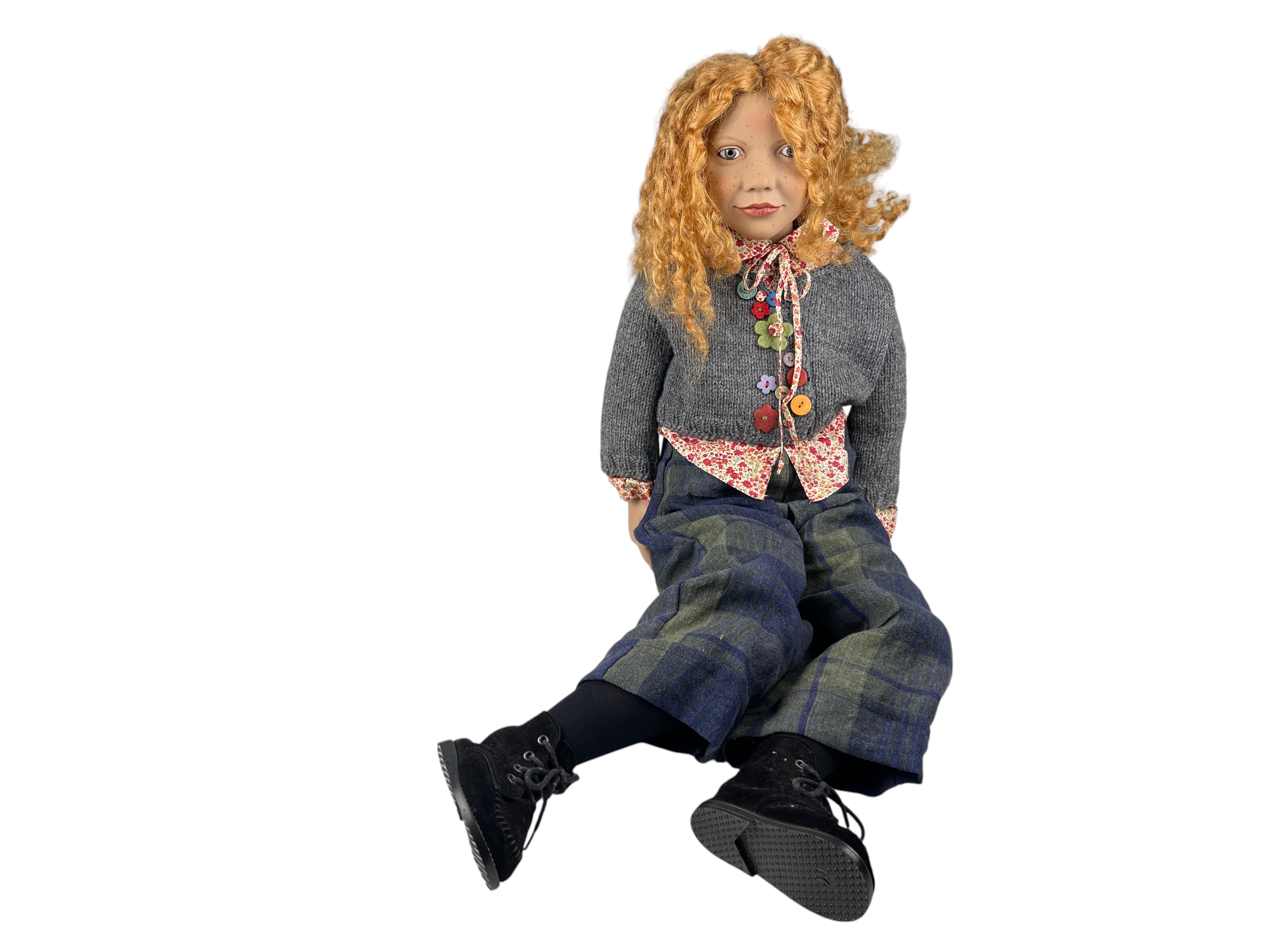 Zwergnase Künstlerpuppe Nicole Marschollek Puppe 80 cm. Top Zustand    