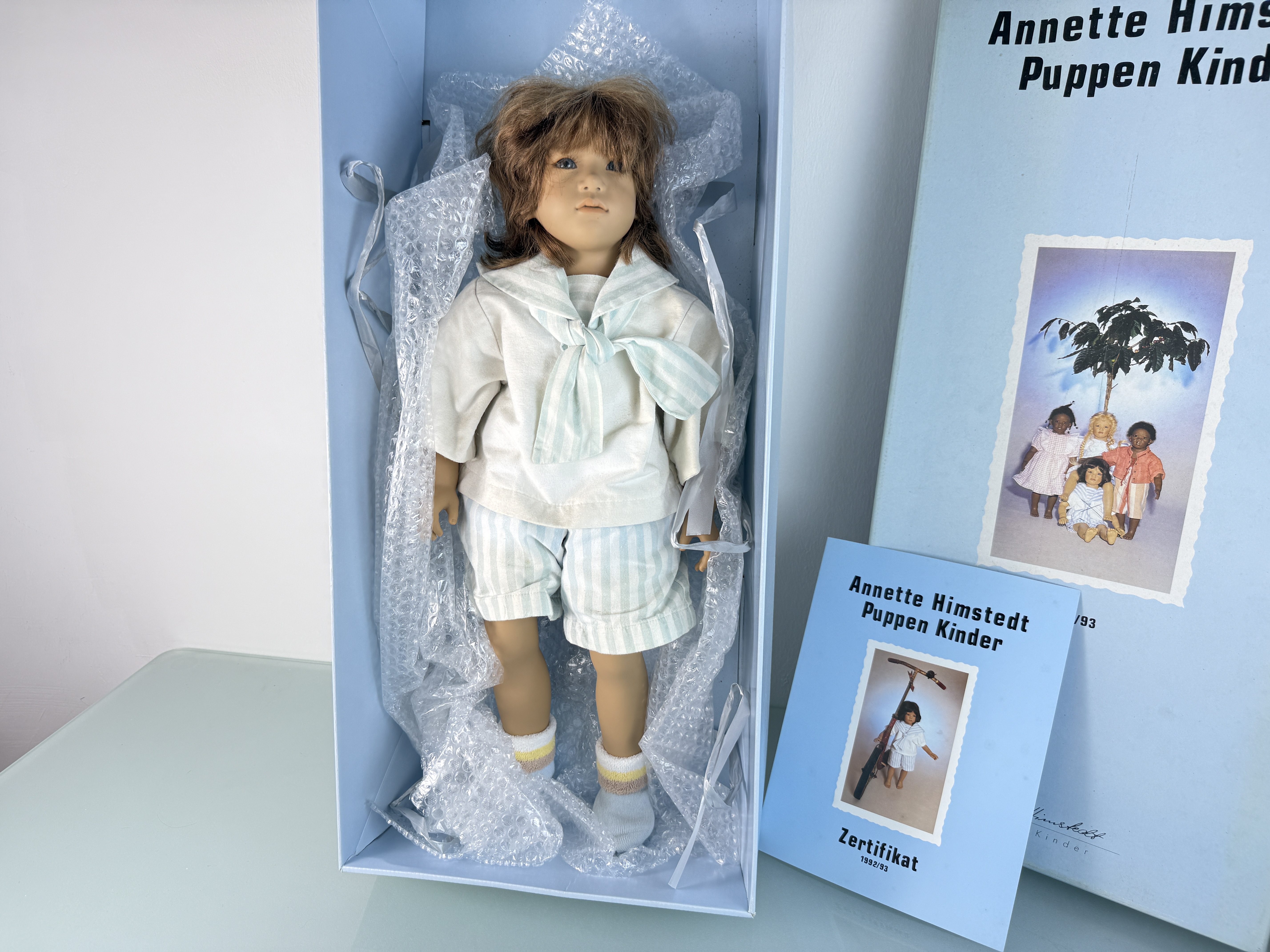 Annette Himstedt Puppe Enzo 66 cm. Top Zustand