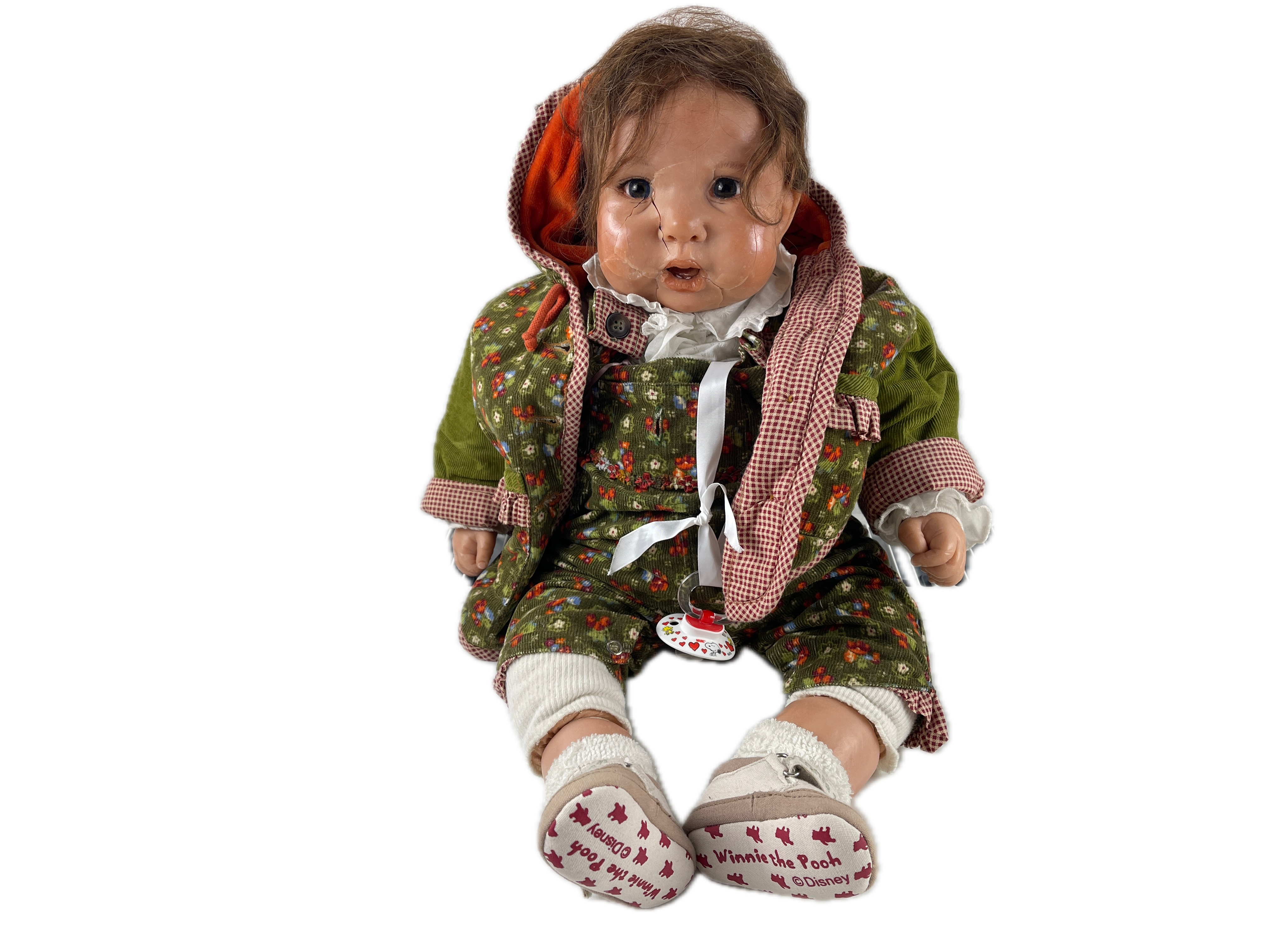 Künstlerpuppe Götz Carin Lossnitzer Wachs Puppe 52 cm. Defekt