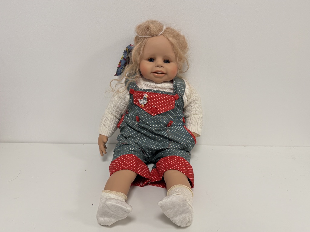 Brigitte Leman Künstlerpuppe Vinyl Puppe 70 cm. Top Zustand 