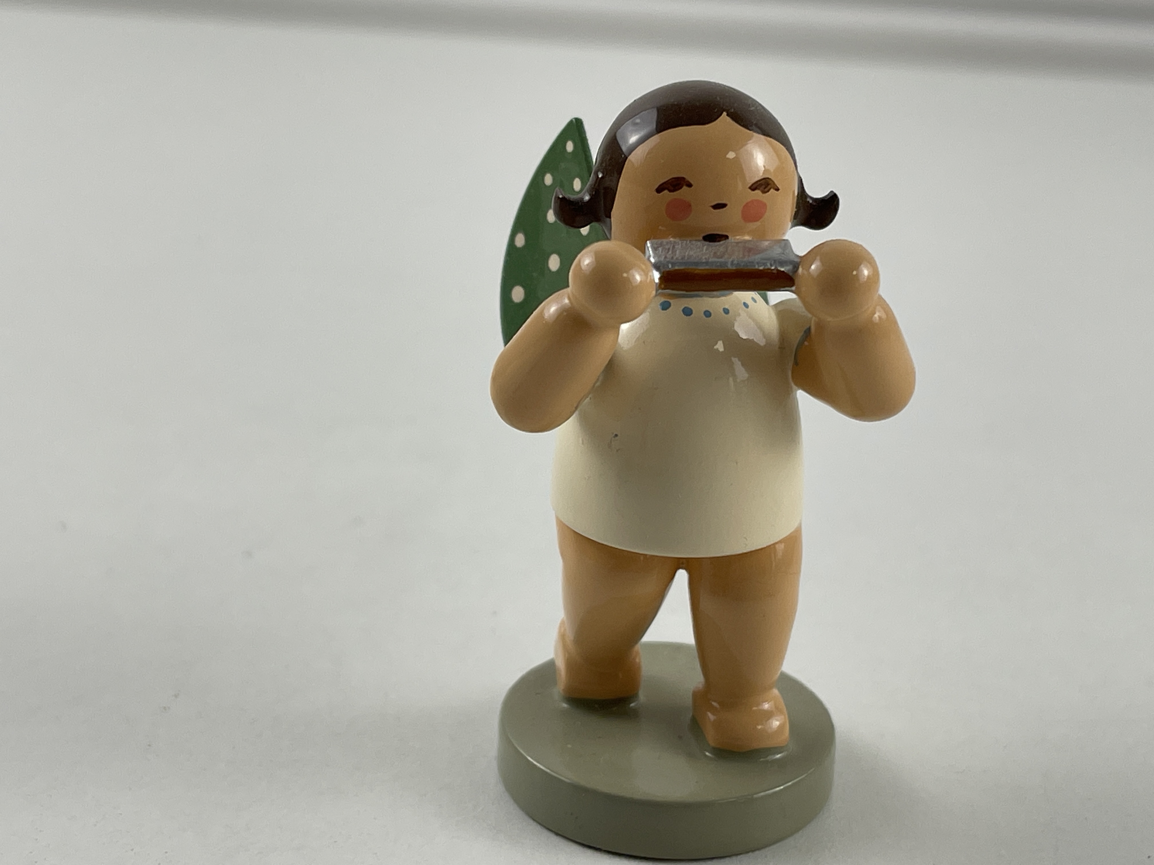 Erzgebirge Wendt und Kühn Figur Engel 6 cm. Top Zustand  