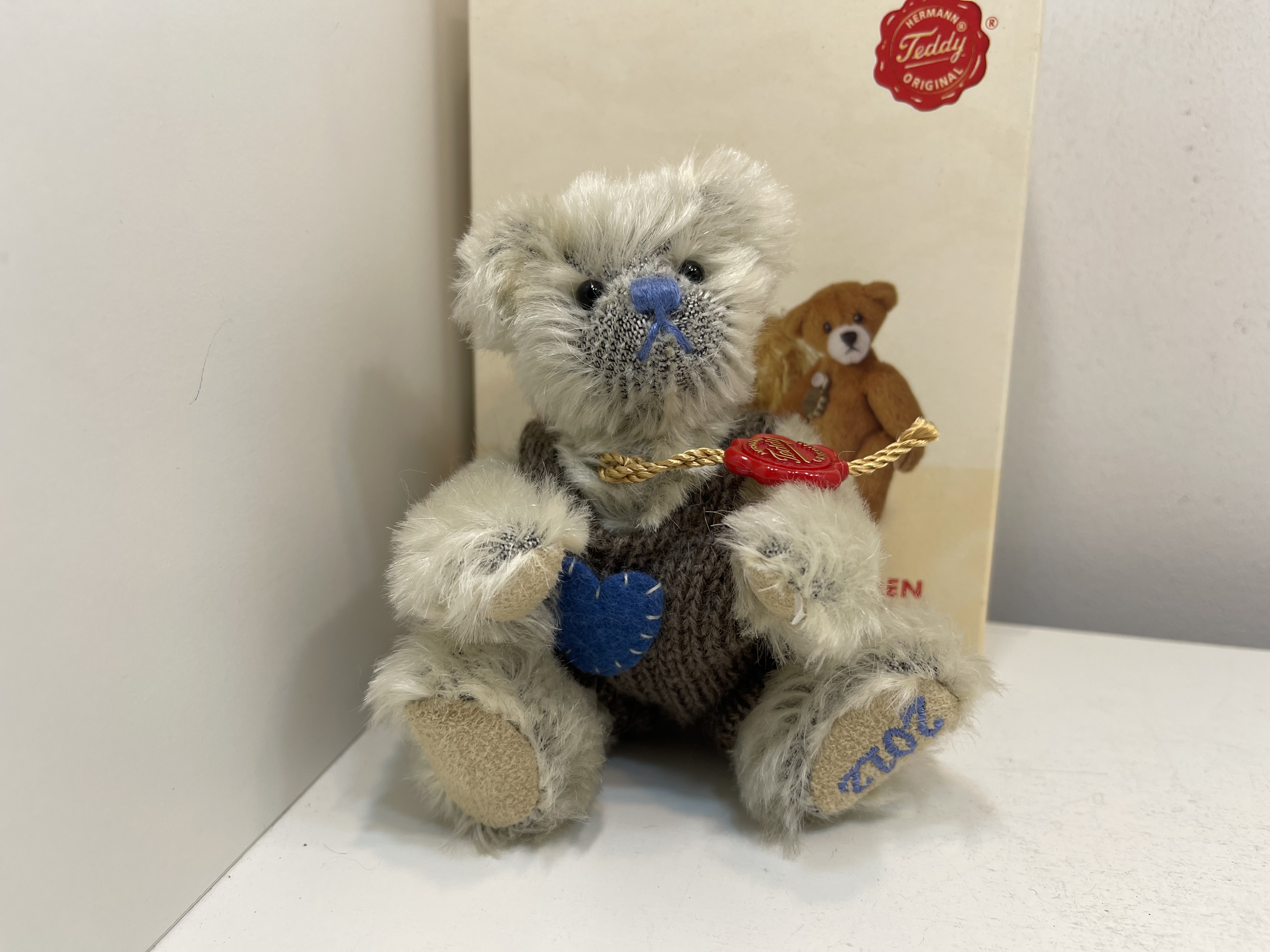 Hermann - Teddybär 13 cm + OVP. Top Zustand  