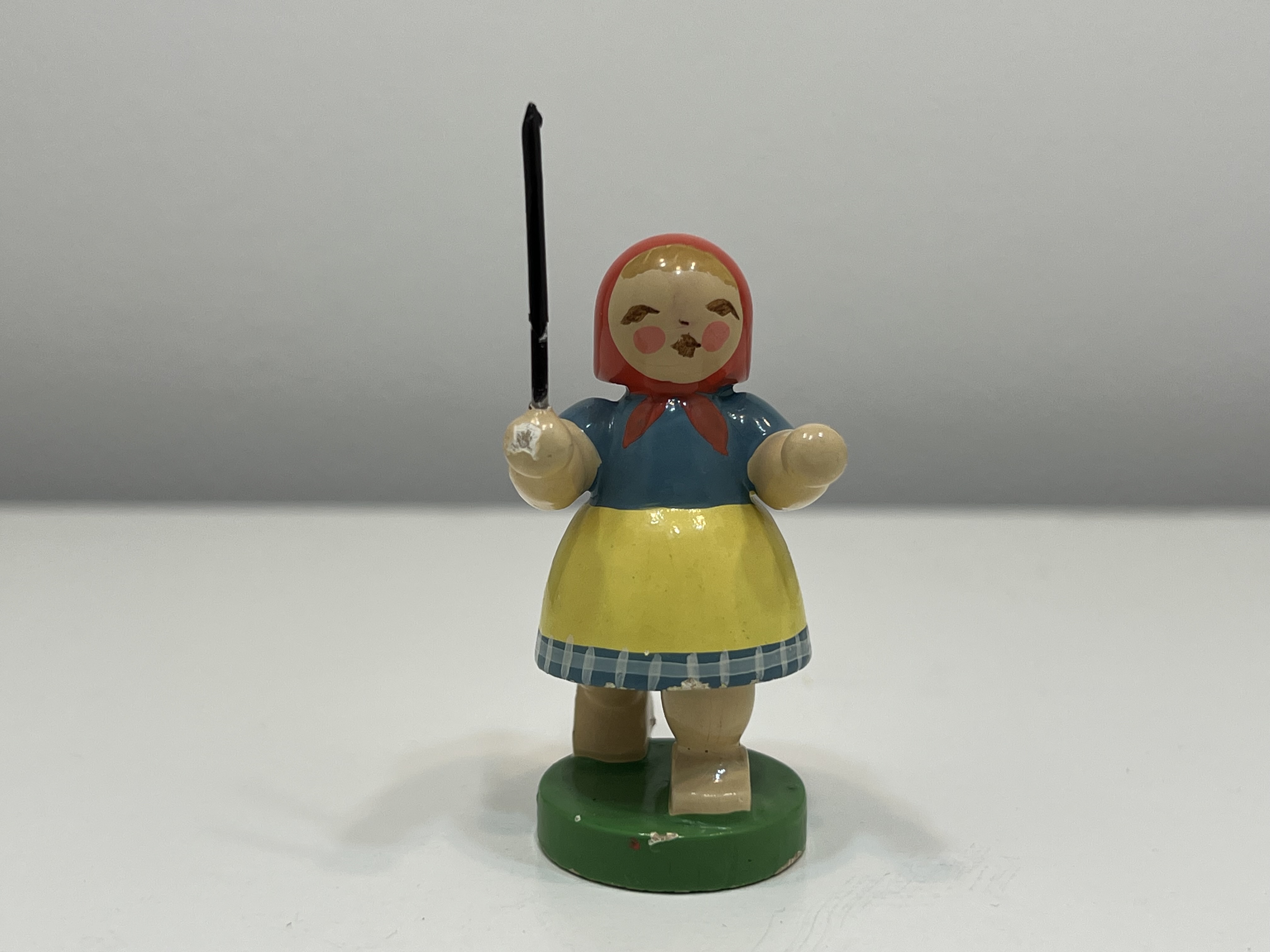 Figur Sammler Holzfigur 5 cm Zustand siehe Fotos 