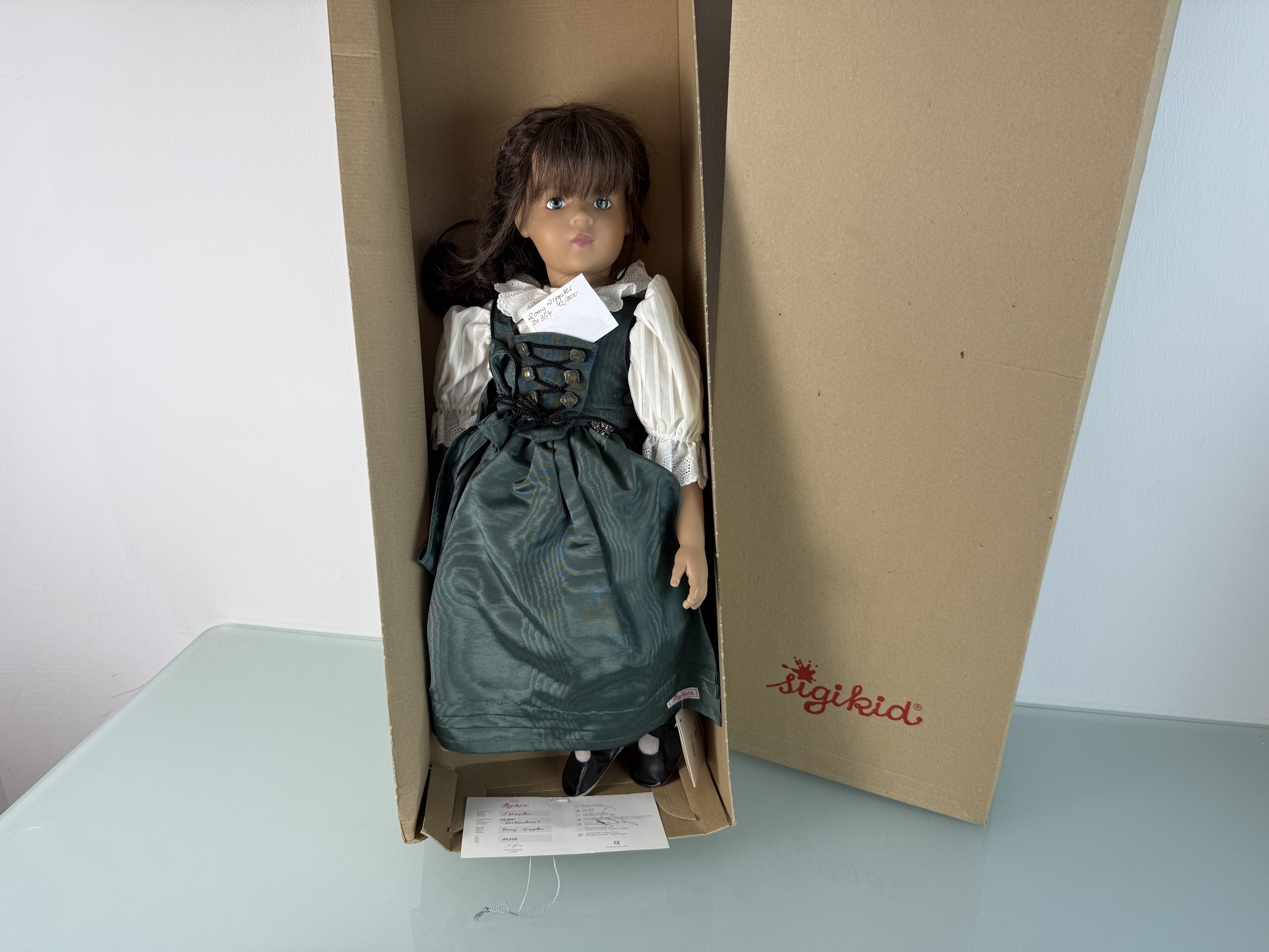 Sigikid Ilse Wippler Vinyl Künstlerpuppe Puppe 58 cm. Top Zustand   