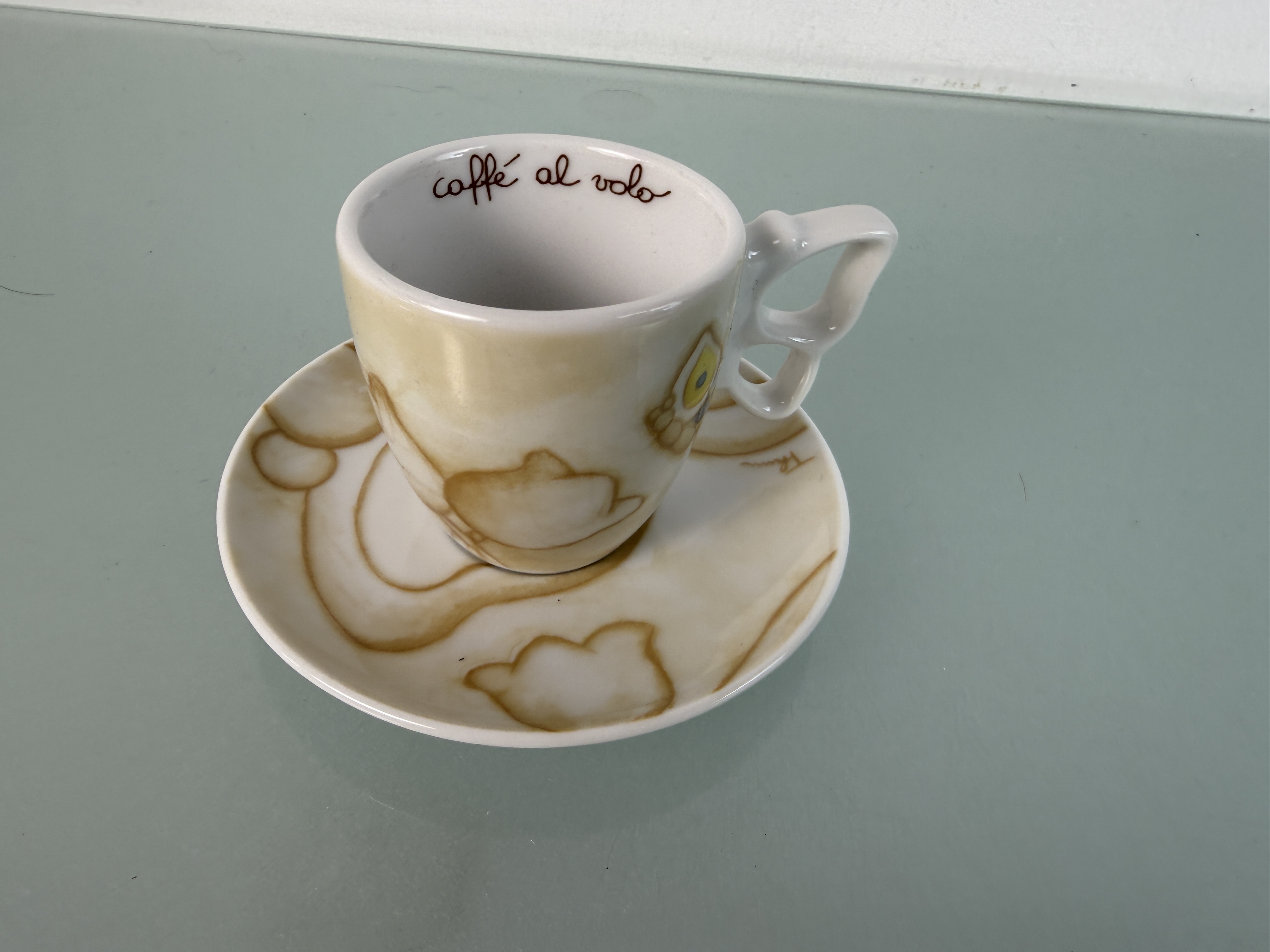 Thun Porzellan Gedeck Tasse 6cm Teller 11,5cm Ø Top Zustand.  