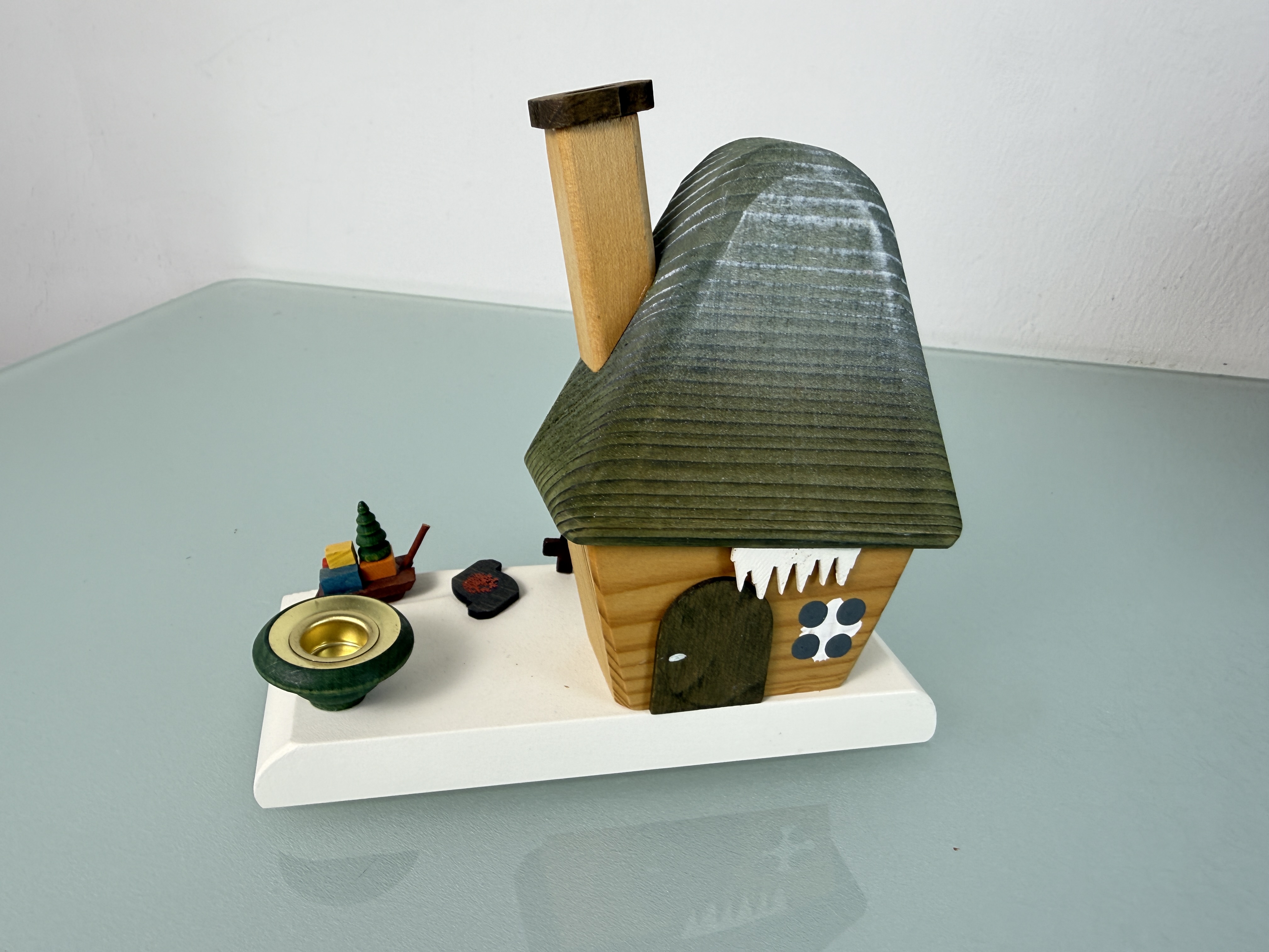 Erzgebirge Sammler Figur Räucherhaus 15,5 cm. Top Zustand   