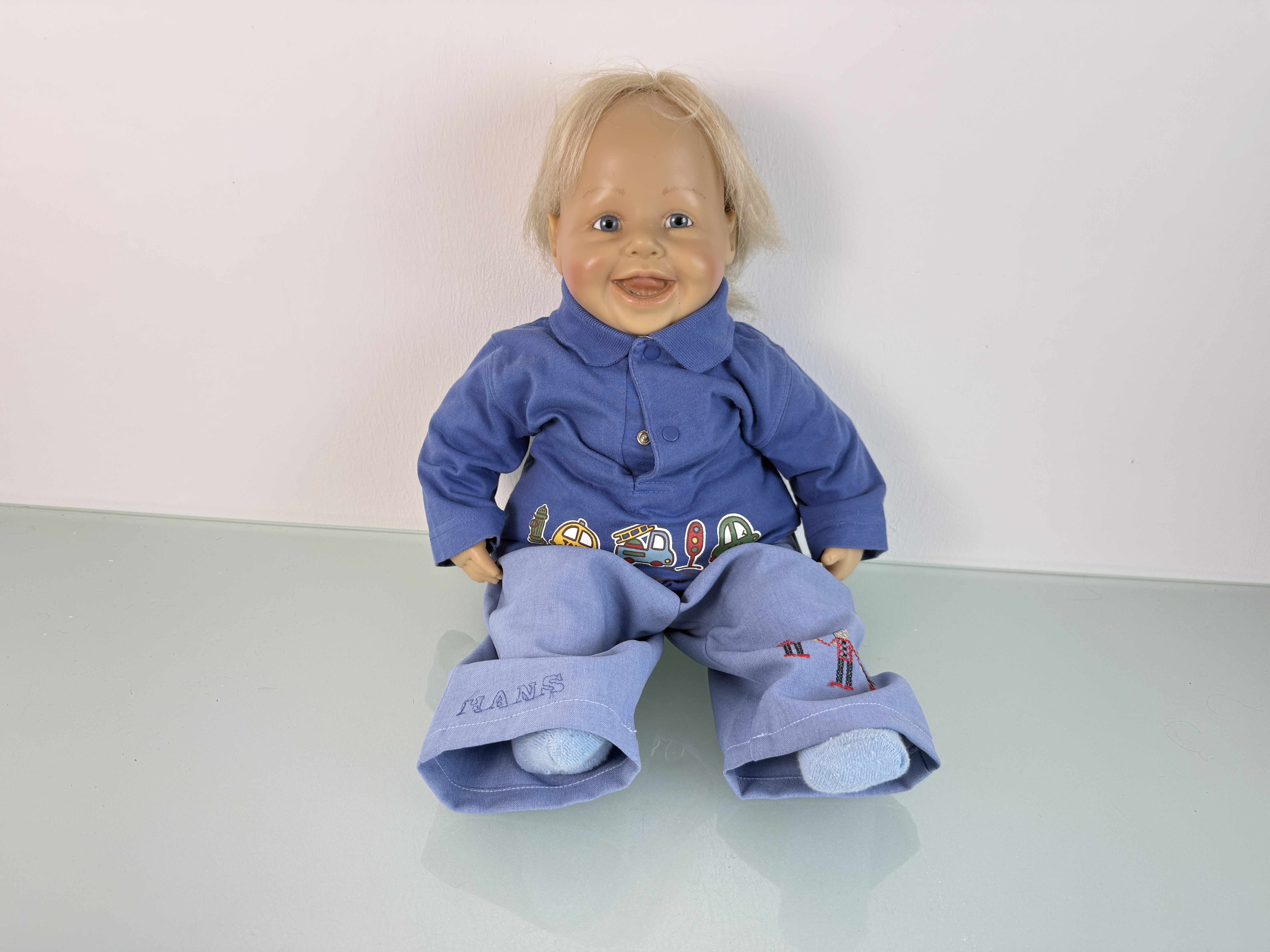 Künstlerpuppe Sammler Brigitte Leman Vinyl Puppe 52 cm. Top Zustand.   