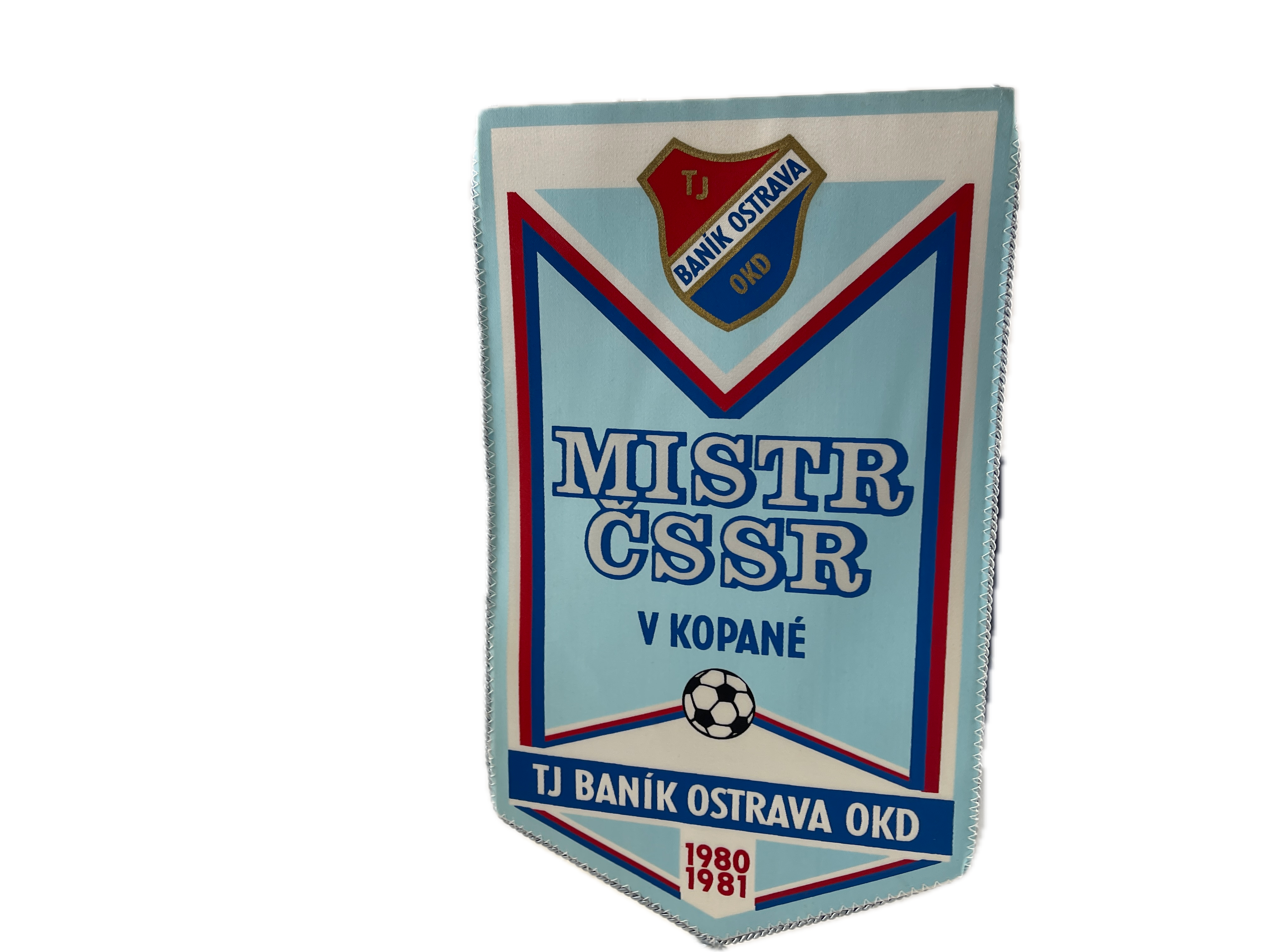 Sammler Wimpel  TJ Baníik Ostrava 29 cm -  Top Zustand  