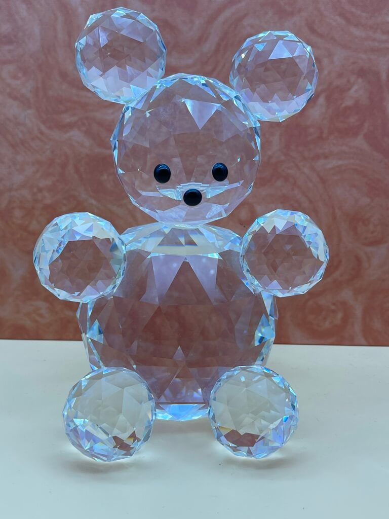 Kristall Figur Riesen Teddy 19 cm. Top Zustand 