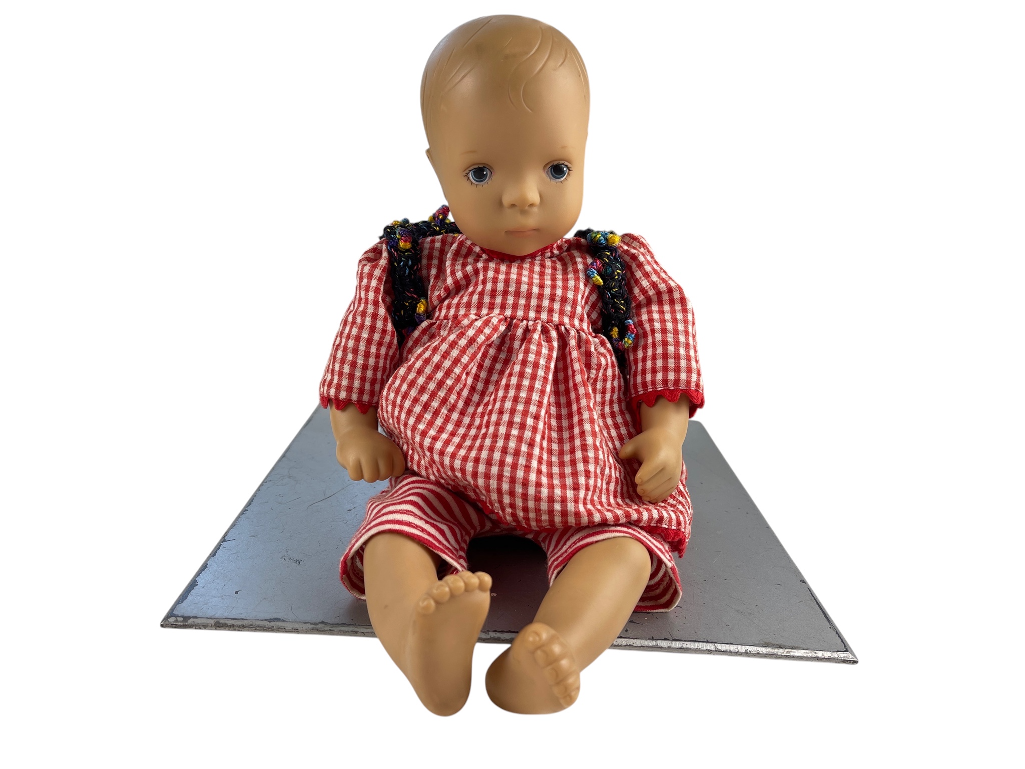 Künstlerpuppe Vinyl  Puppe Götz Sylvias Natterer 33 cm. - Zustand siehe Fotos