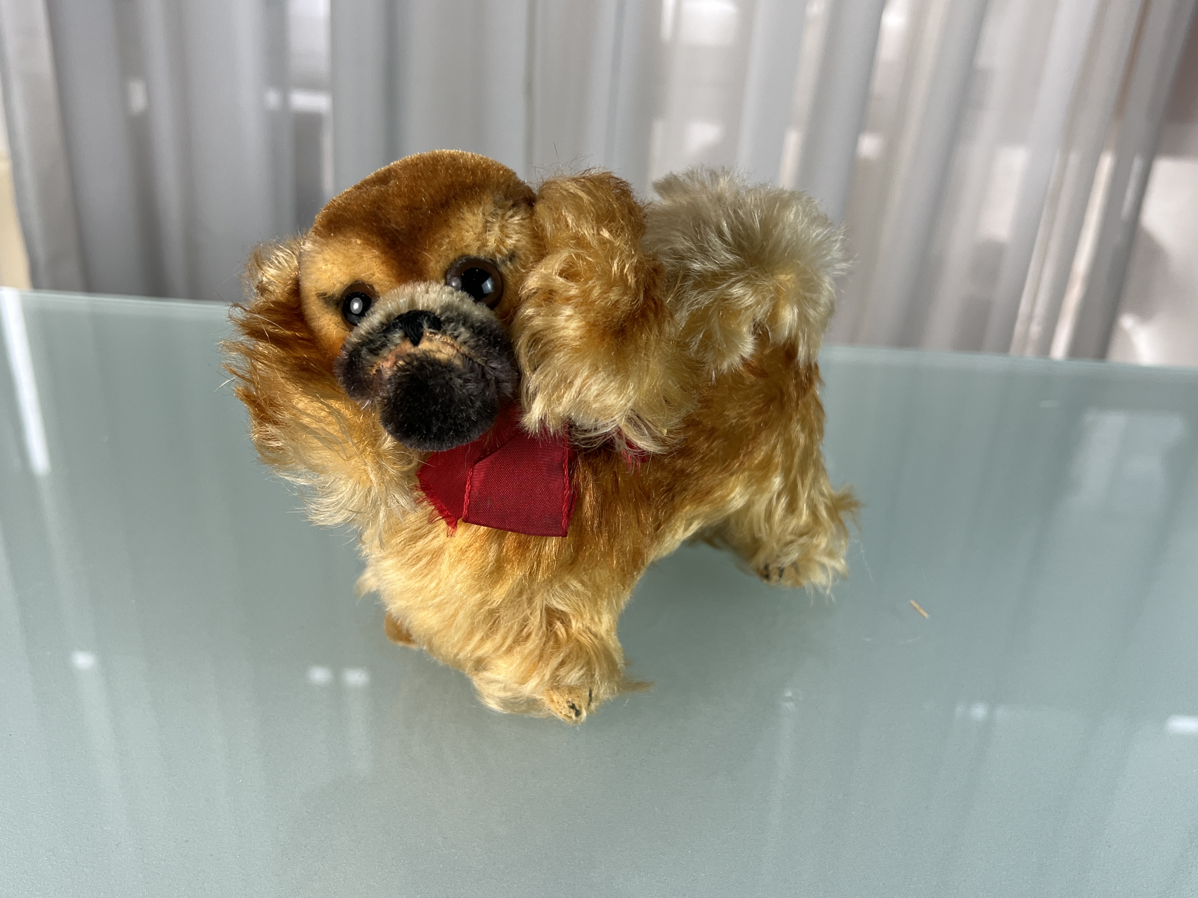 Steiff Tier Hund Pekinese Peky 14 cm. Top Zustand 