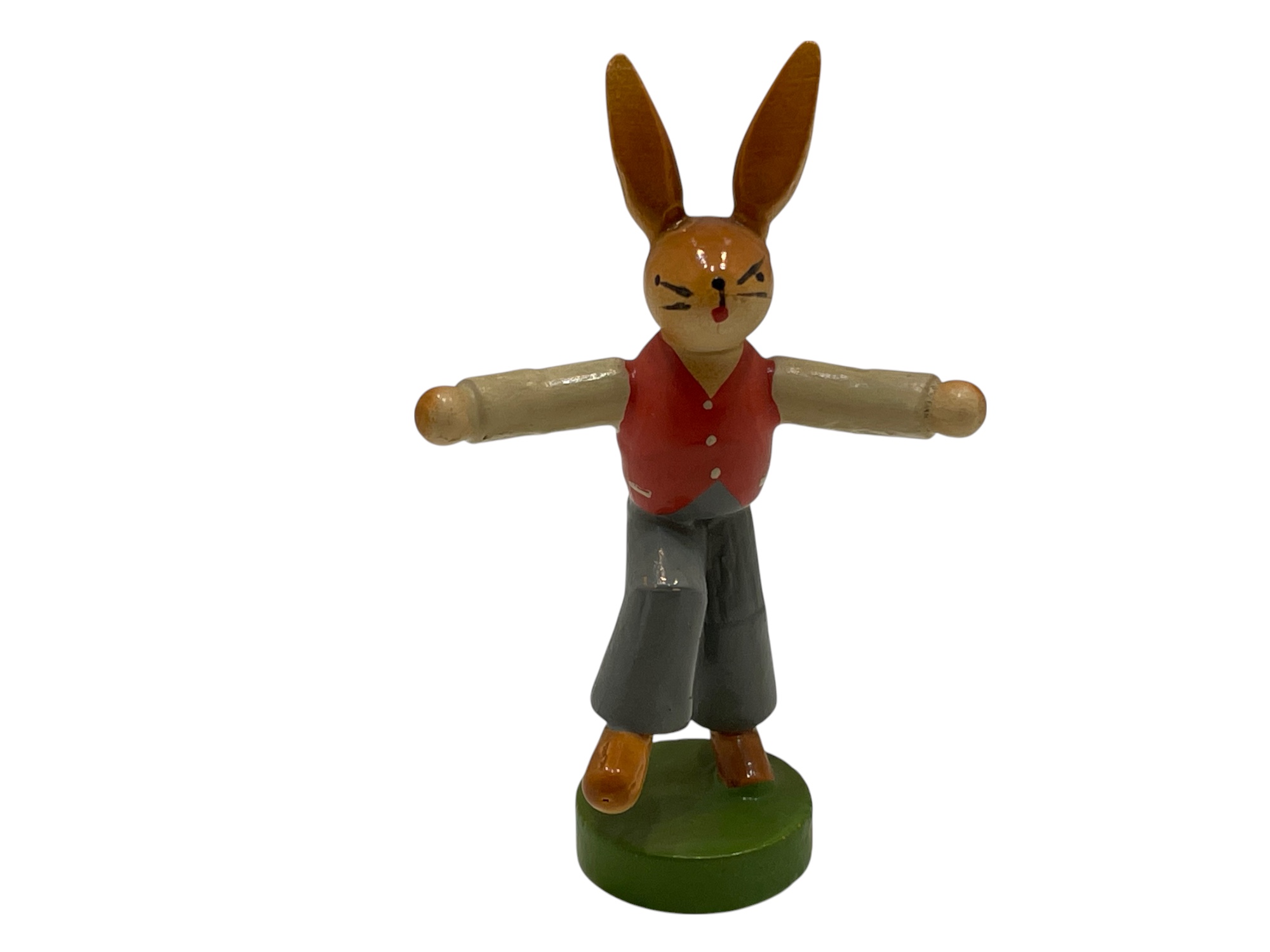 Erzgebirge Figur Hase 6,5 cm. Top Zustand    