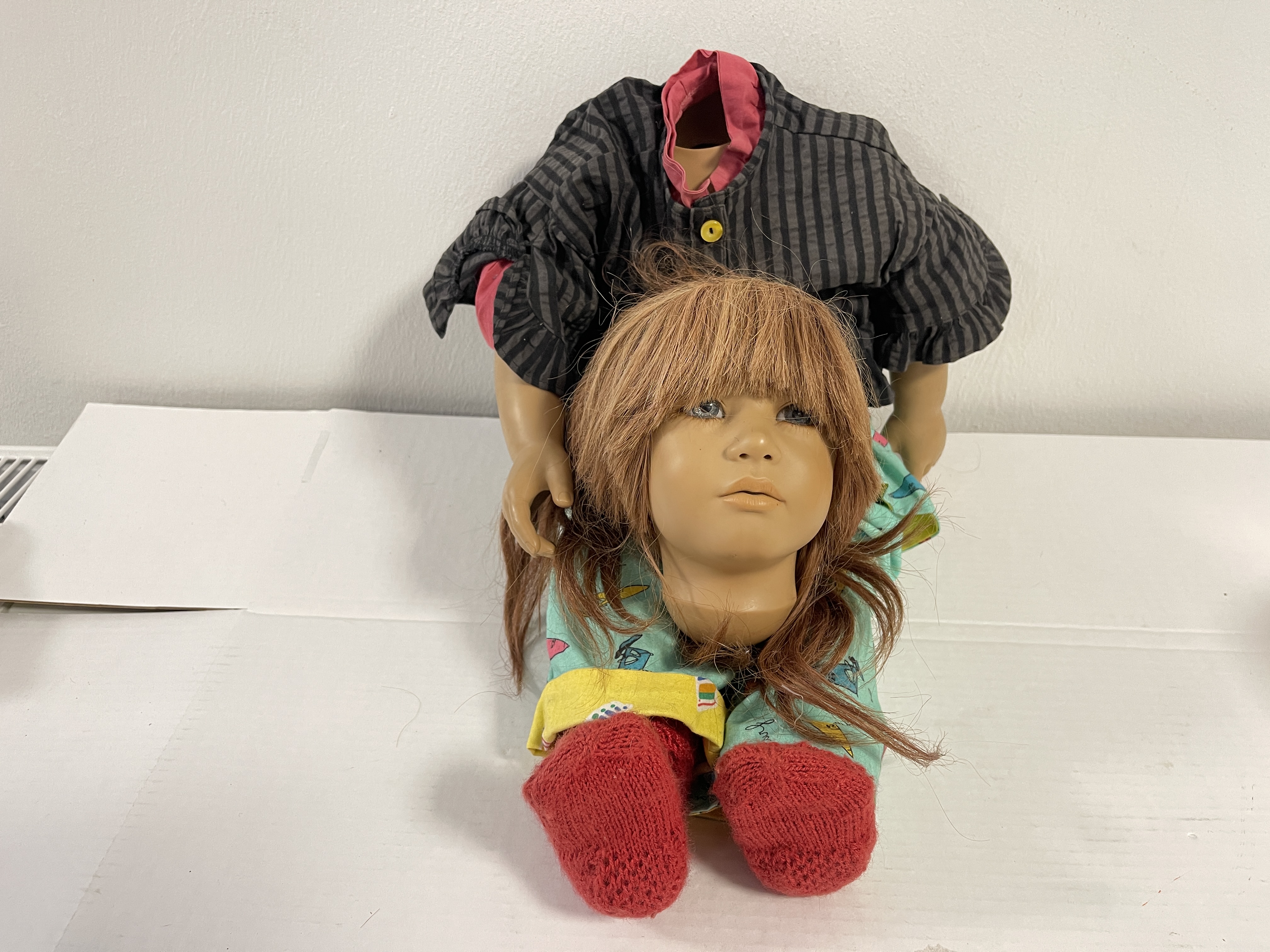Künstlerpuppe Annette Himstedt Puppe Janka 65 cm. Defekt